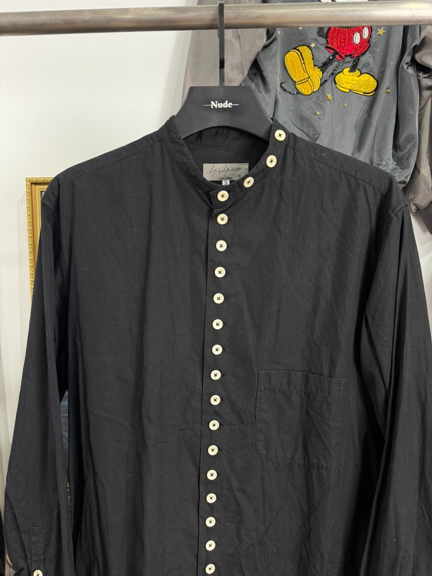 Yohji Yamamoto Yohji Yamamoto Black Multi-Button Shirt Size US L / EU 52-54 / 3 - 2 Thumbnail