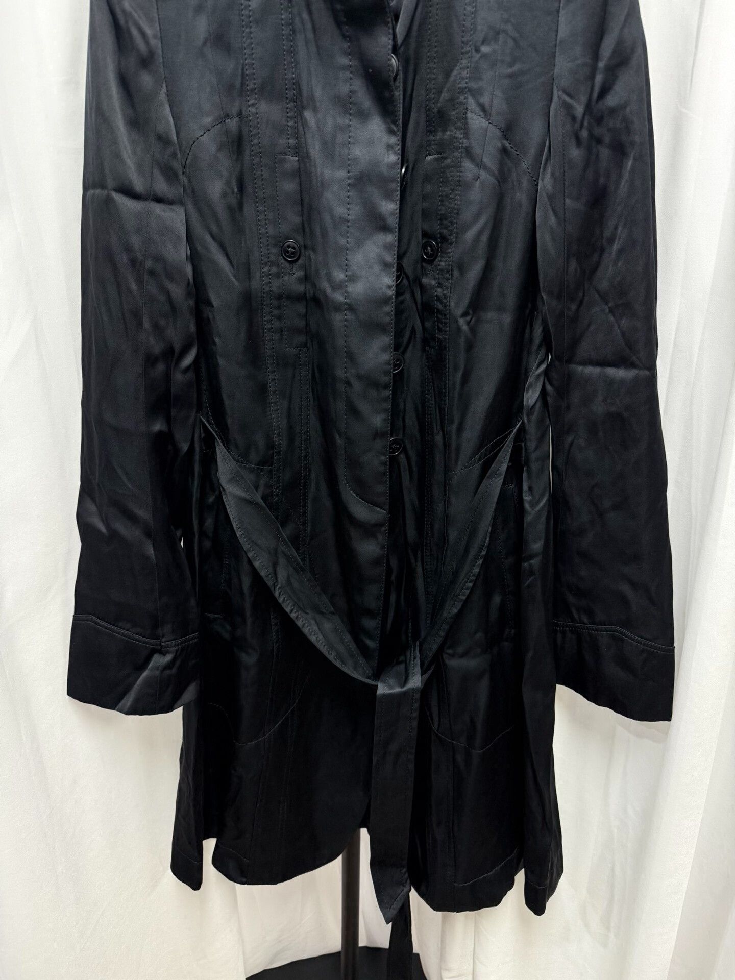 Ann Demeulemeester Silk Court Collar Coat by Ann Demeulemeester Size US S / EU 44-46 / 1 - 3 Thumbnail