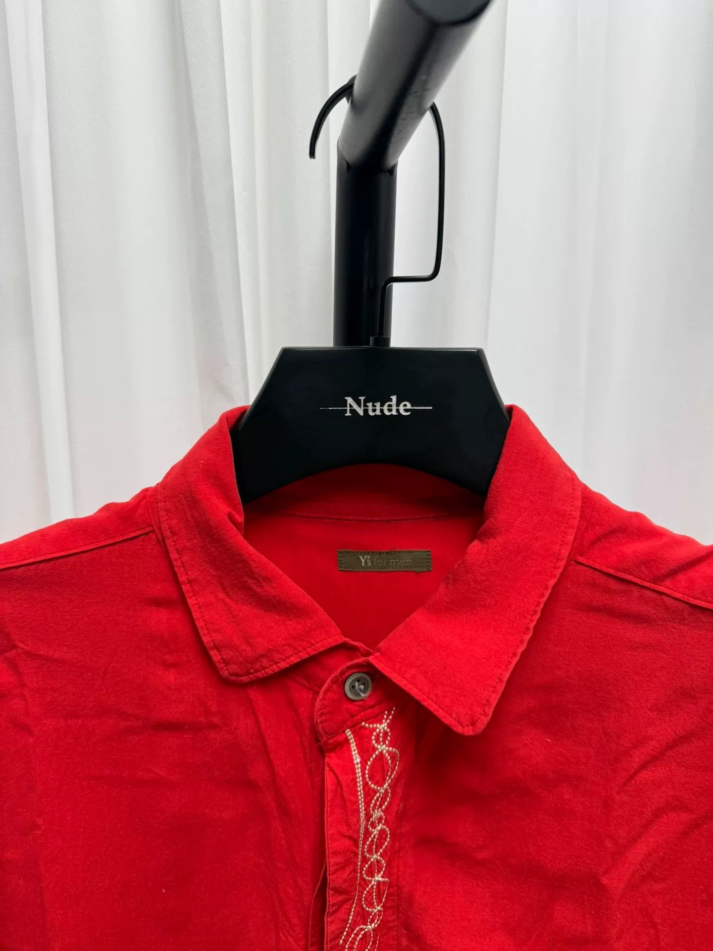 Yohji Yamamoto Yohji Yamamoto 90s Embroidered Shirt Size US L / EU 52-54 / 3 - 3 Thumbnail