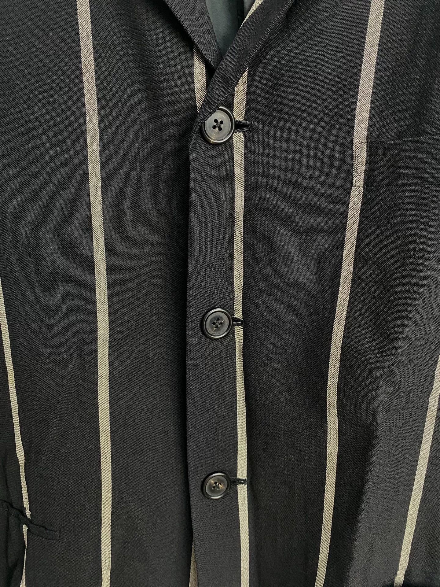 Yohji Yamamoto Yohji Yamamoto Striped Wool Jacket Size US M / EU 48-50 / 2 - 4 Thumbnail