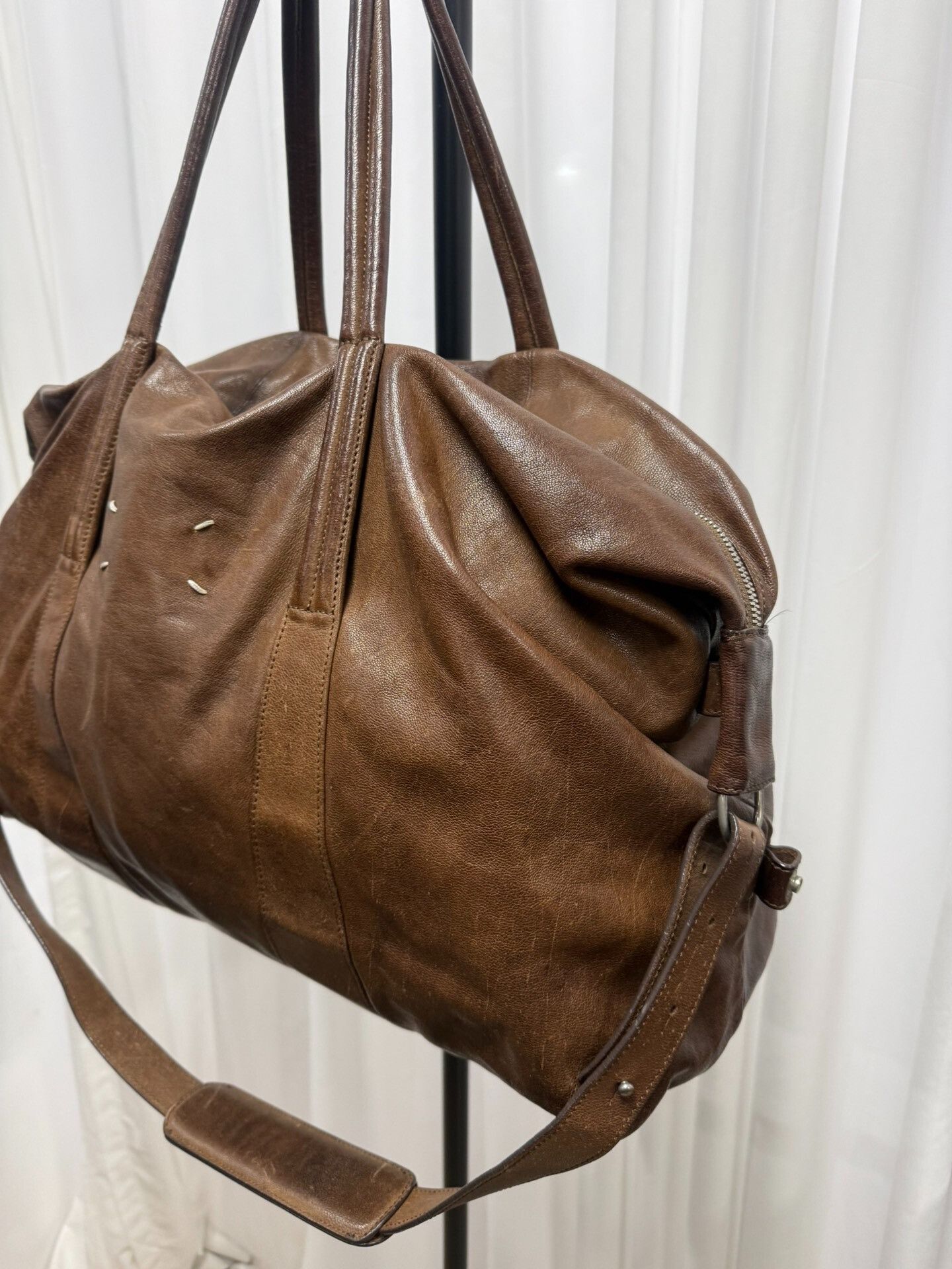 Maison Margiela Maison Margiela Brown Leather Boston Bag Size ONE SIZE - 2 Thumbnail