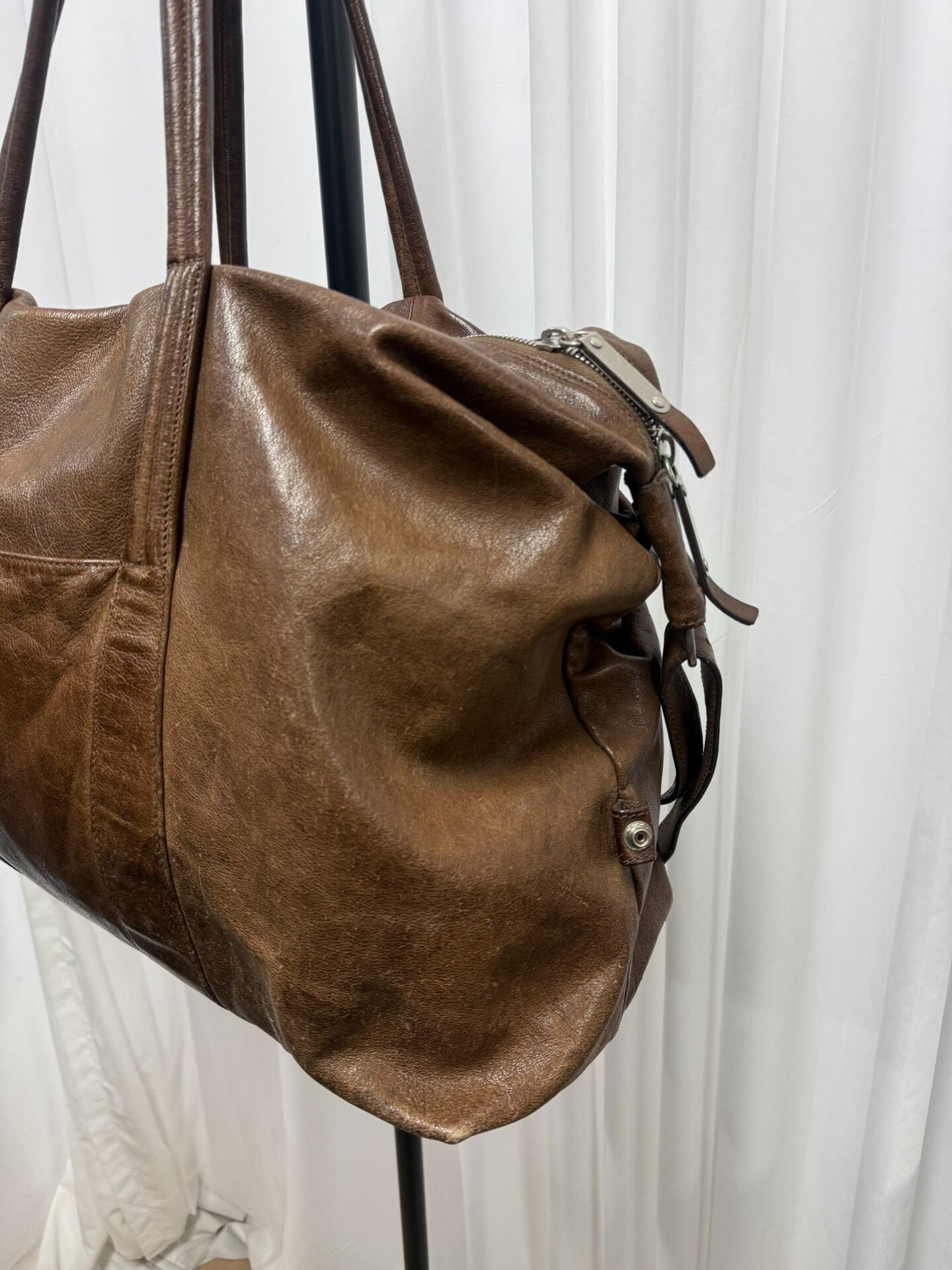 Maison Margiela Maison Margiela Brown Leather Boston Bag Size ONE SIZE - 6 Thumbnail