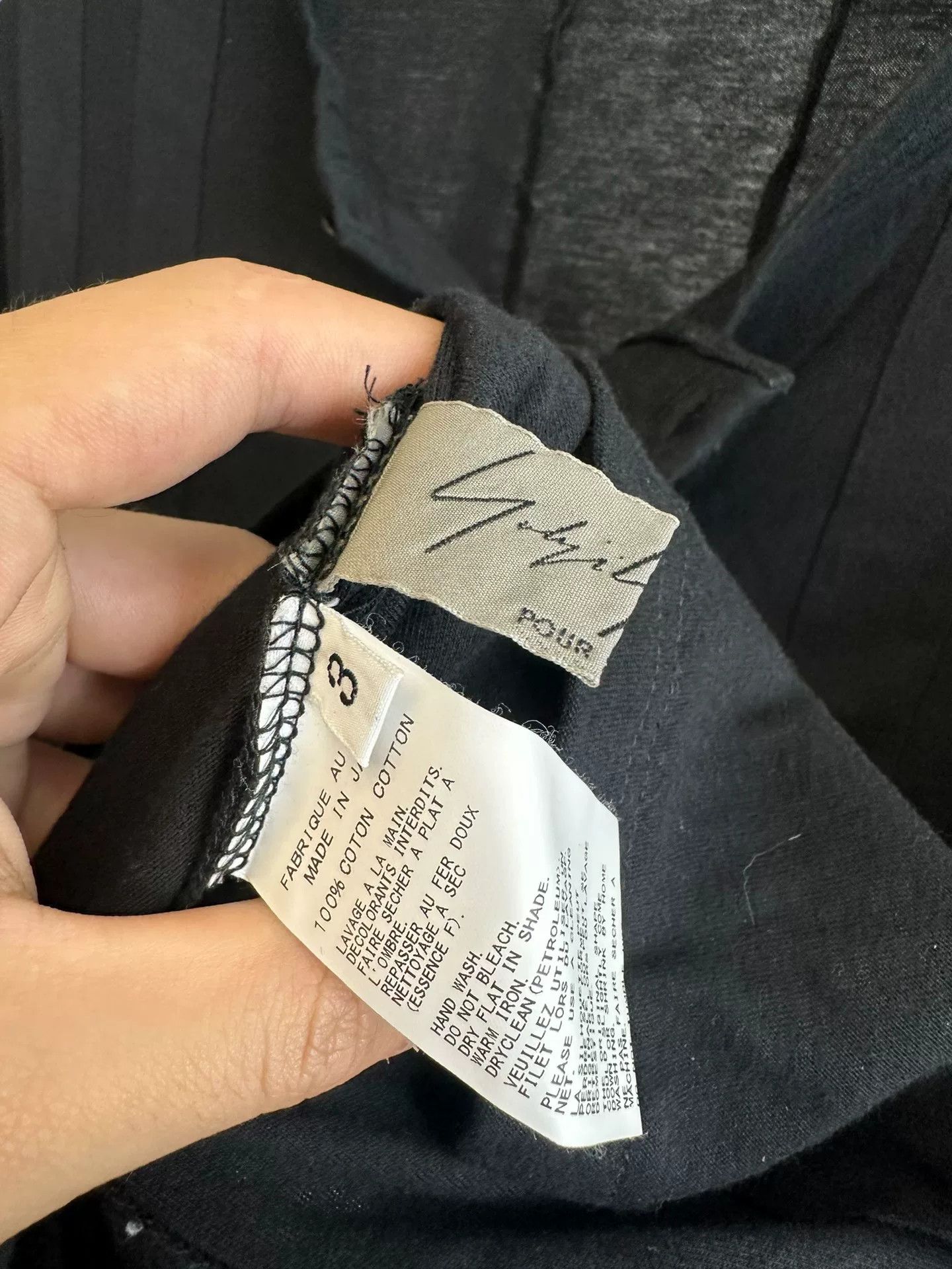 Yohji Yamamoto Yohji Yamamoto Long Sleeve Tee Size US L / EU 52-54 / 3 - 7 Thumbnail