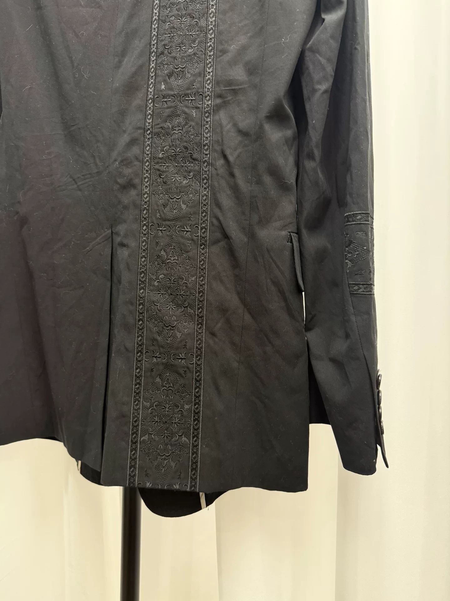 Yohji Yamamoto Embroidered Black Suit by Yohji Yamamoto Size US M / EU 48-50 / 2 - 5 Thumbnail