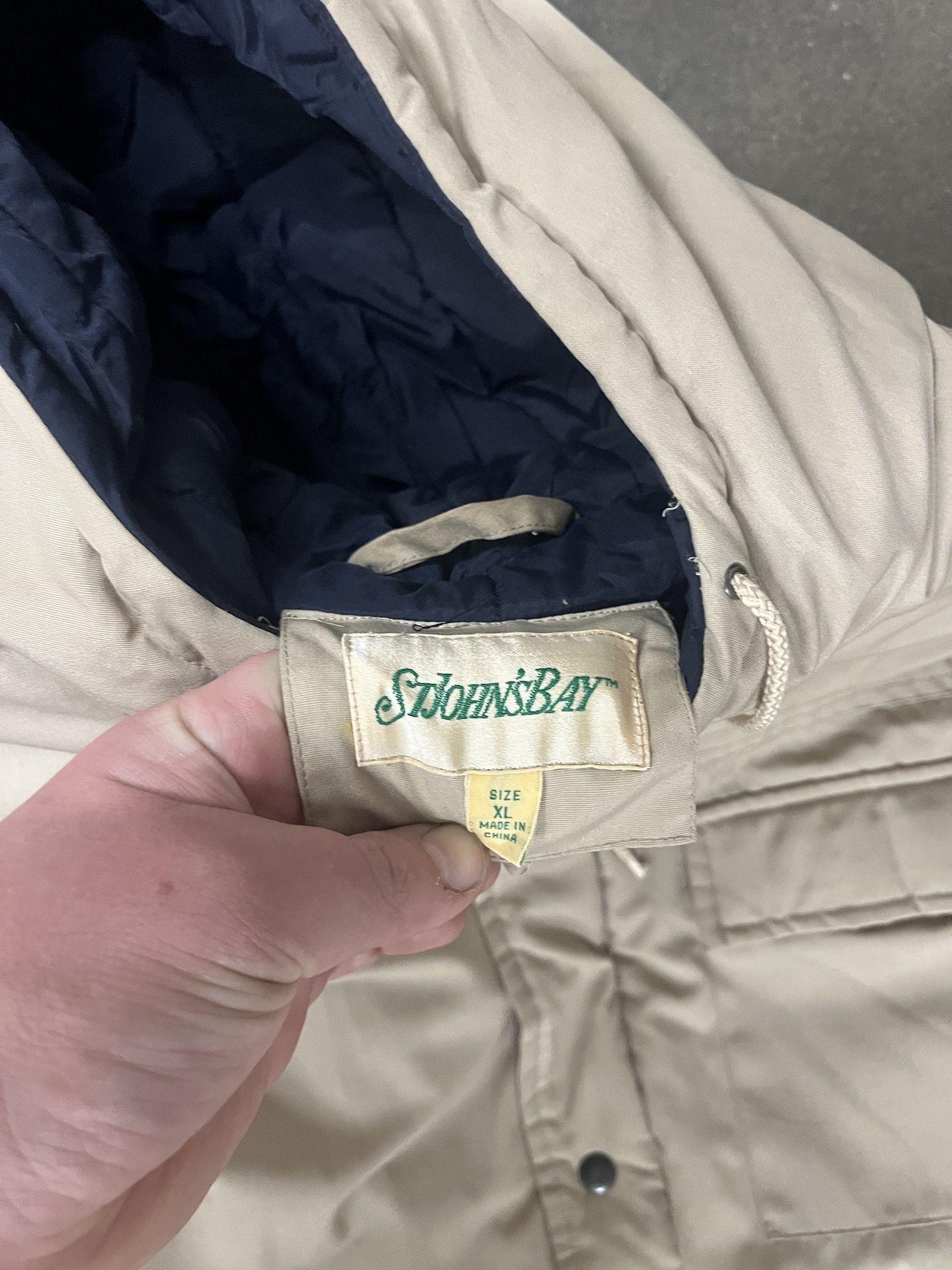 Carhartt × Vintage Vintage 1990s St Johns Bay Beige Puffer Parka Size XL Size US XL / EU 56 / 4 - 2 Thumbnail