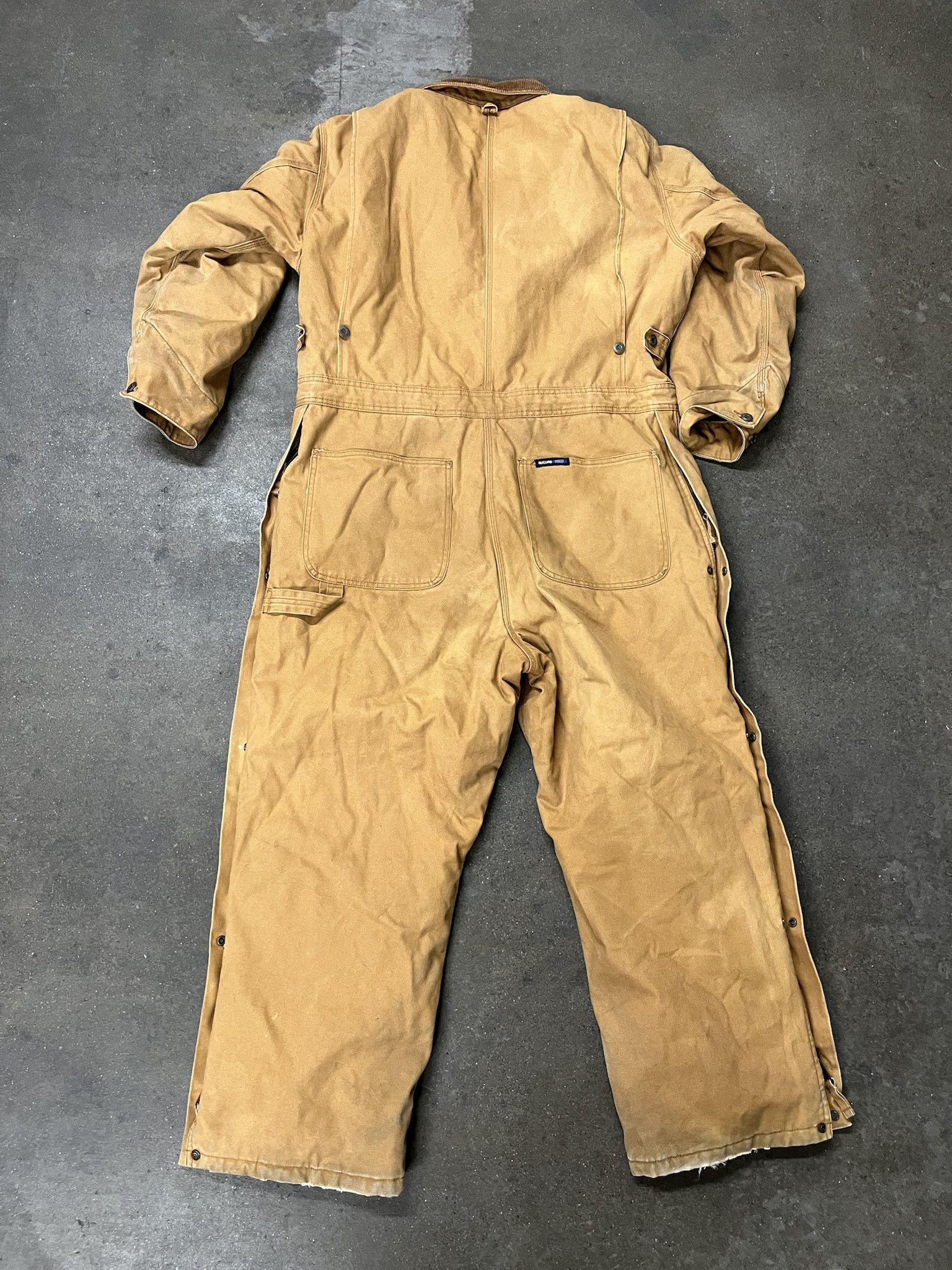 Carhartt × Vintage Vintage 2000s Walls Blizzard Pruf Tan Canvas Quilted Coveralls Size XL Short Size US XL / EU 56 / 4 - 5 Thumbnail