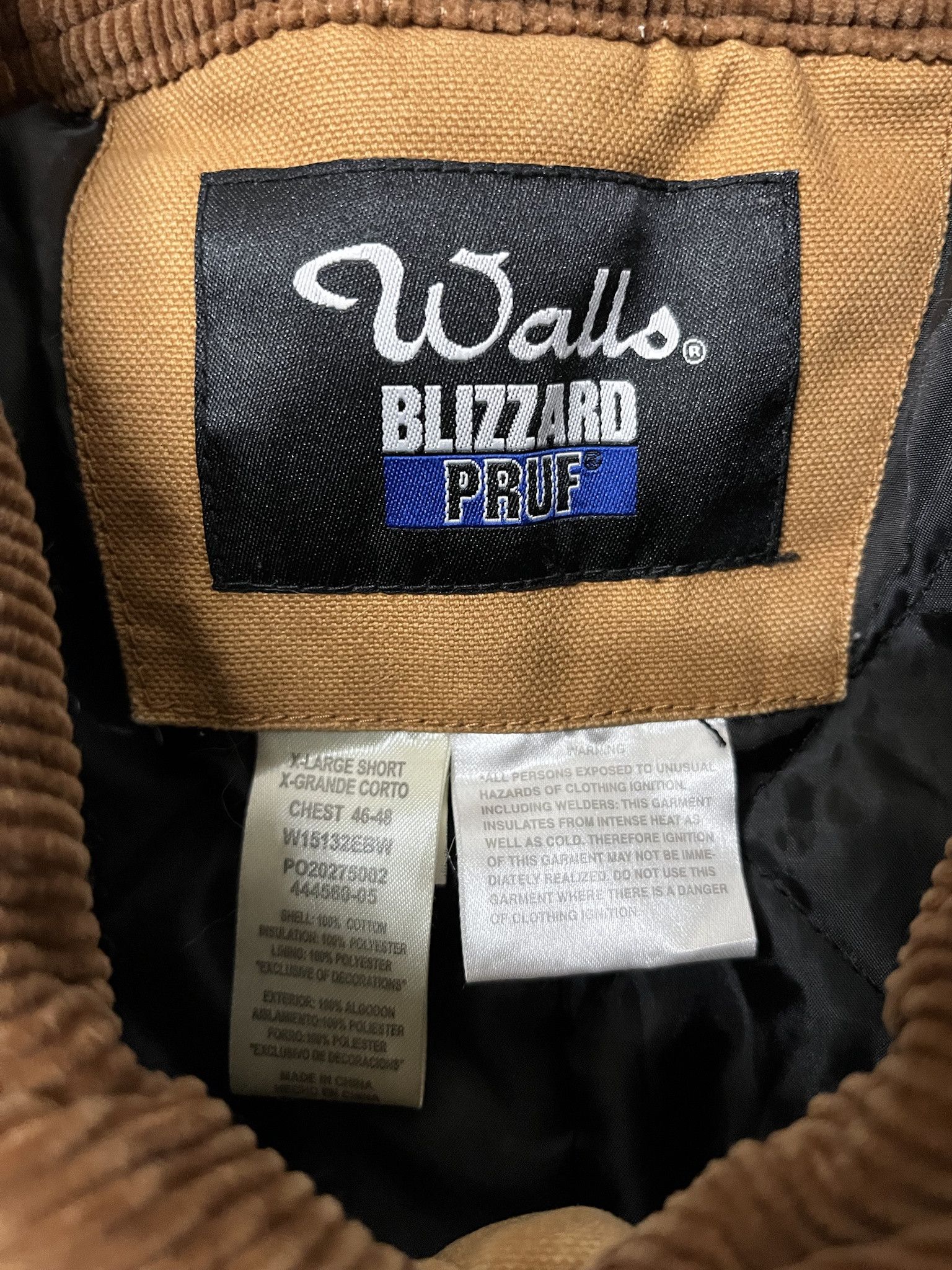 Carhartt × Vintage Vintage 2000s Walls Blizzard Pruf Tan Canvas Quilted Coveralls Size XL Short Size US XL / EU 56 / 4 - 4 Thumbnail