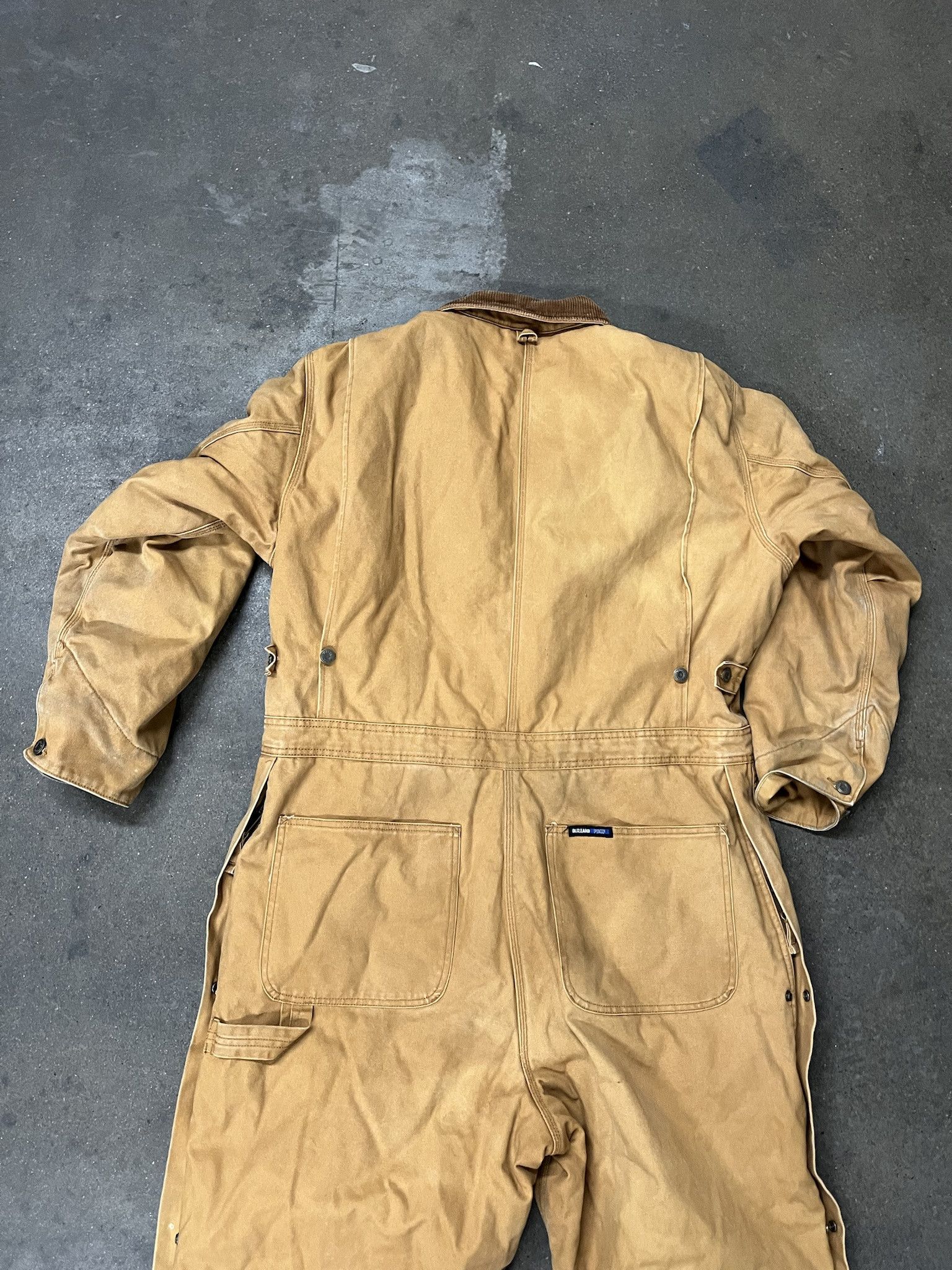 Carhartt × Vintage Vintage 2000s Walls Blizzard Pruf Tan Canvas Quilted Coveralls Size XL Short Size US XL / EU 56 / 4 - 6 Thumbnail