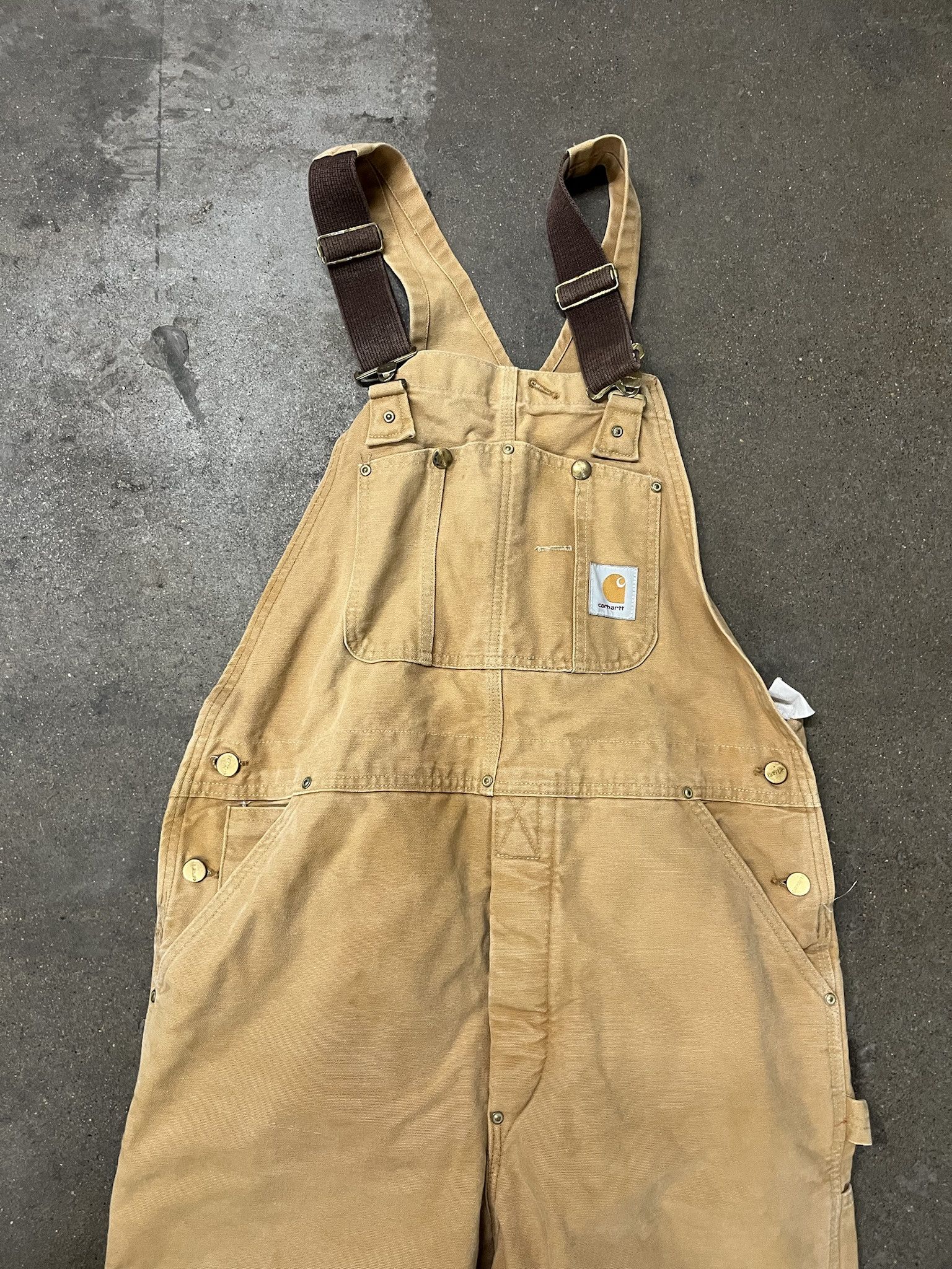 Carhartt 90s Carhartt Canvas Quilted Doubleknee Workwear Overalls Size US XL / EU 56 / 4 - 2 Thumbnail
