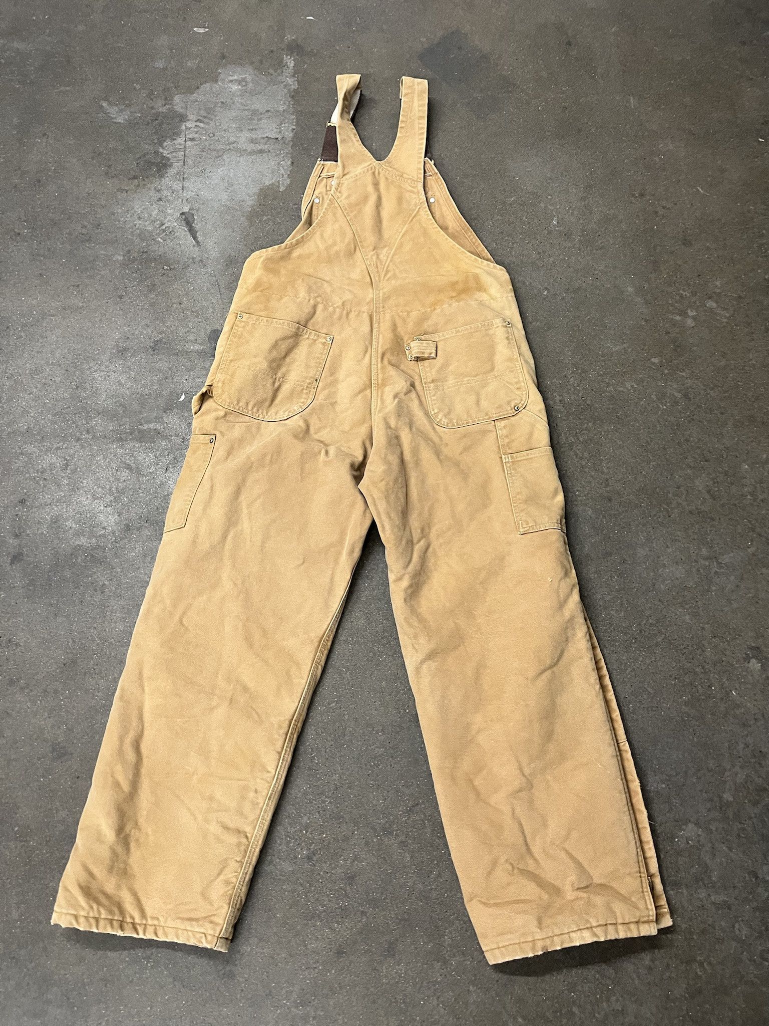 Carhartt 90s Carhartt Canvas Quilted Doubleknee Workwear Overalls Size US XL / EU 56 / 4 - 4 Thumbnail