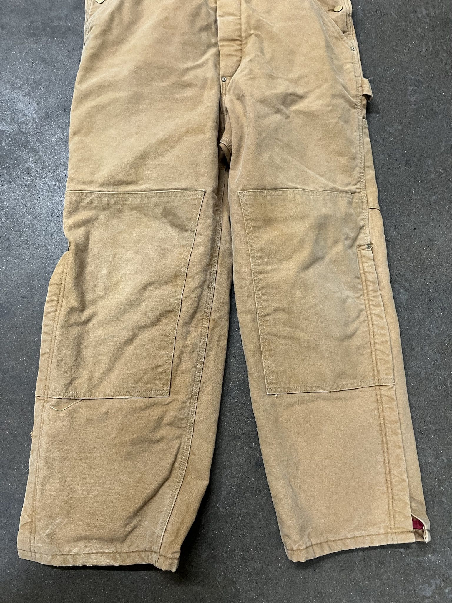 Carhartt 90s Carhartt Canvas Quilted Doubleknee Workwear Overalls Size US XL / EU 56 / 4 - 3 Thumbnail
