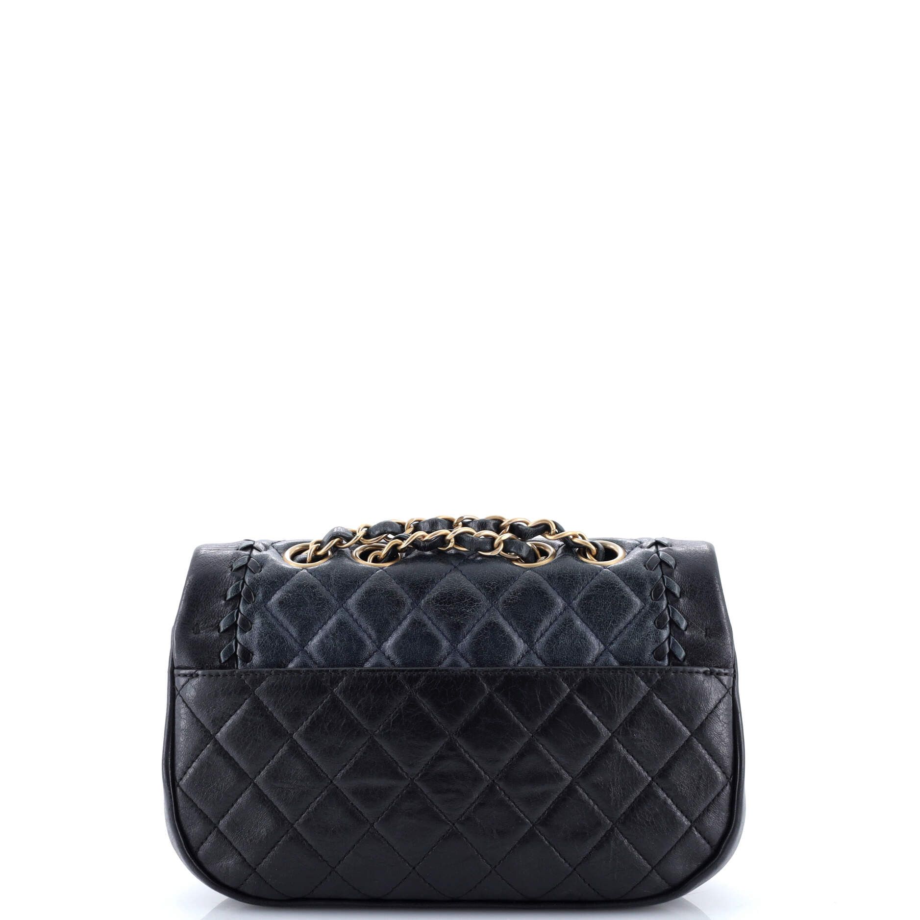 Chanel Bicolor Braided Saddle Flap Bag Size ONE SIZE - 3 Thumbnail