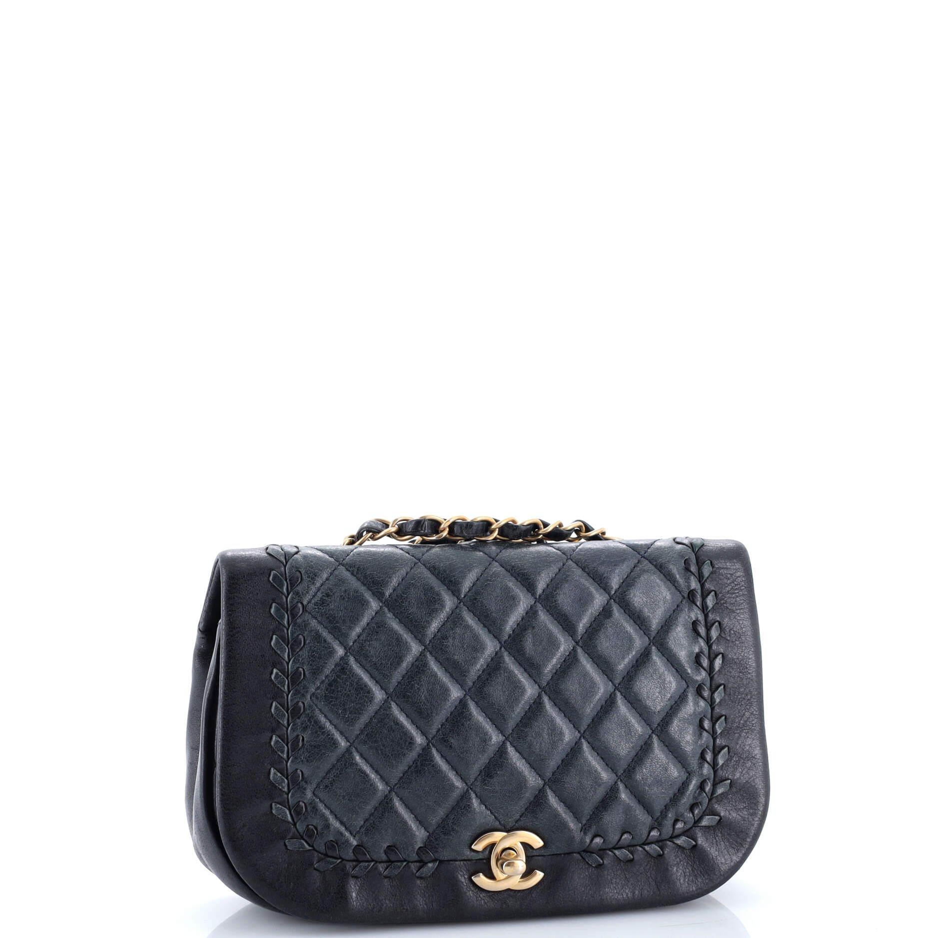 Chanel Bicolor Braided Saddle Flap Bag Size ONE SIZE - 2 Thumbnail
