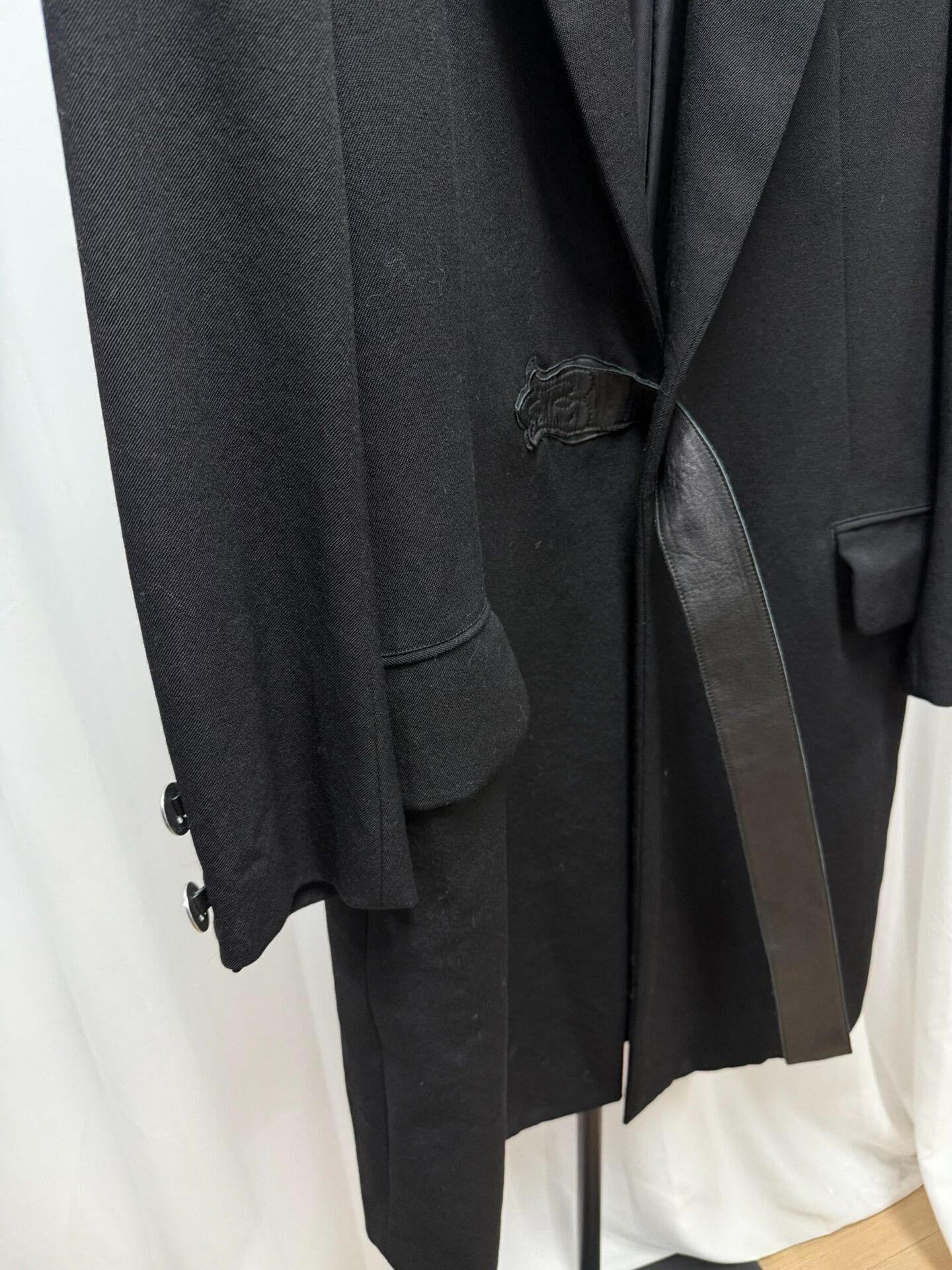 Yohji Yamamoto Yohji Yamamoto Black Wool Coat Size US XL / EU 56 / 4 - 5 Thumbnail