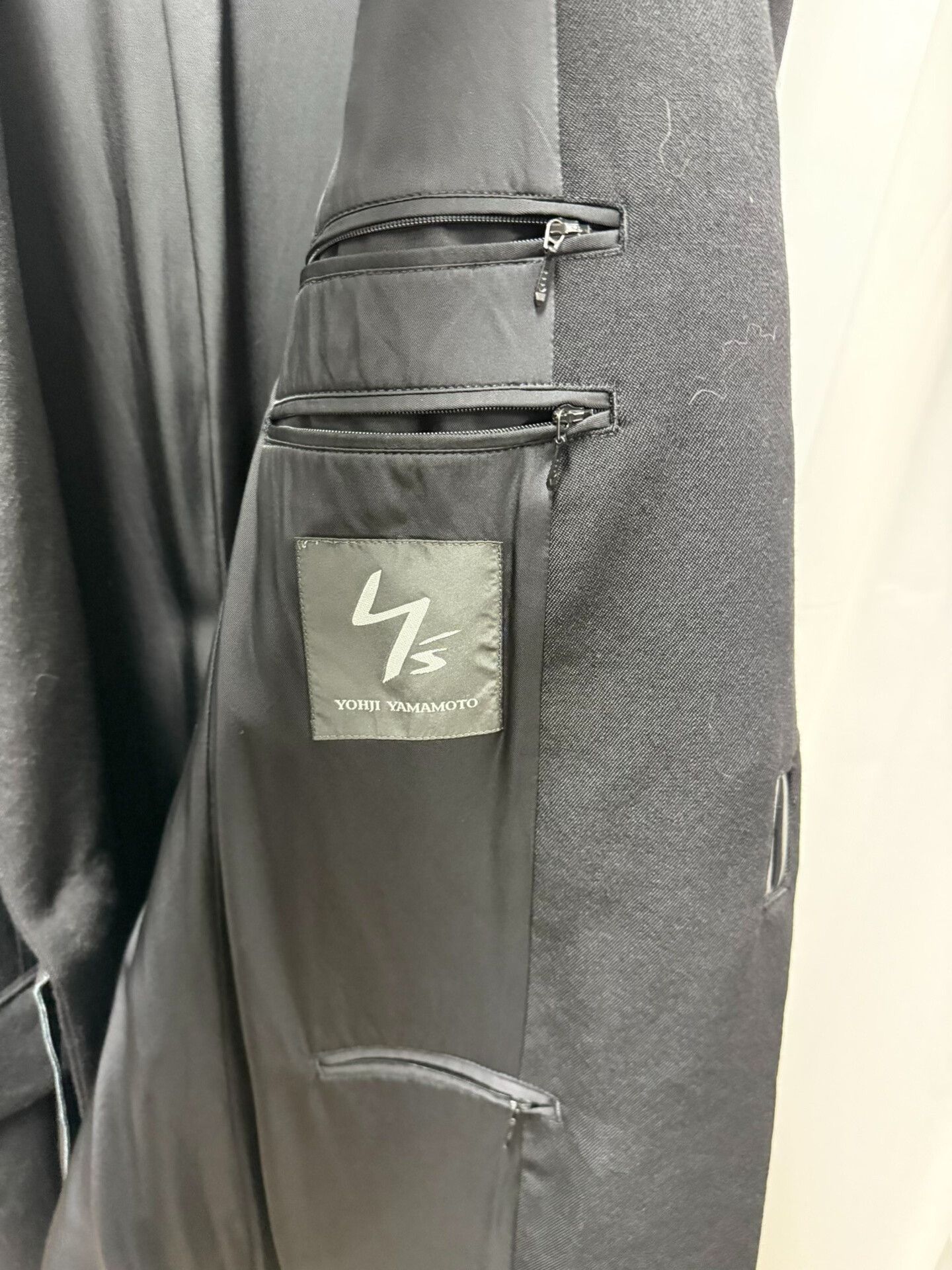 Yohji Yamamoto Yohji Yamamoto Black Wool Coat Size US XL / EU 56 / 4 - 7 Thumbnail