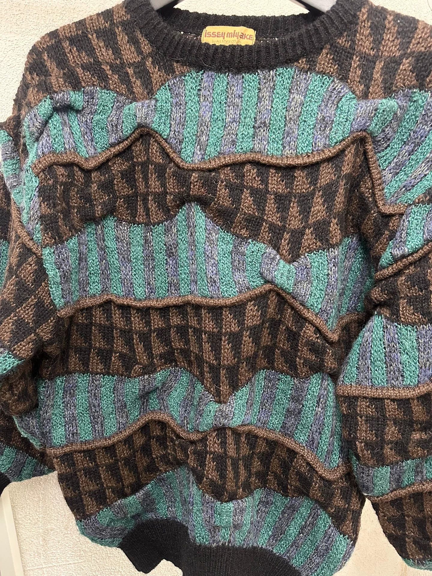 Issey Miyake Issey Miyake 80s Rare Textured Sweater Size US M / EU 48-50 / 2 - 5 Thumbnail