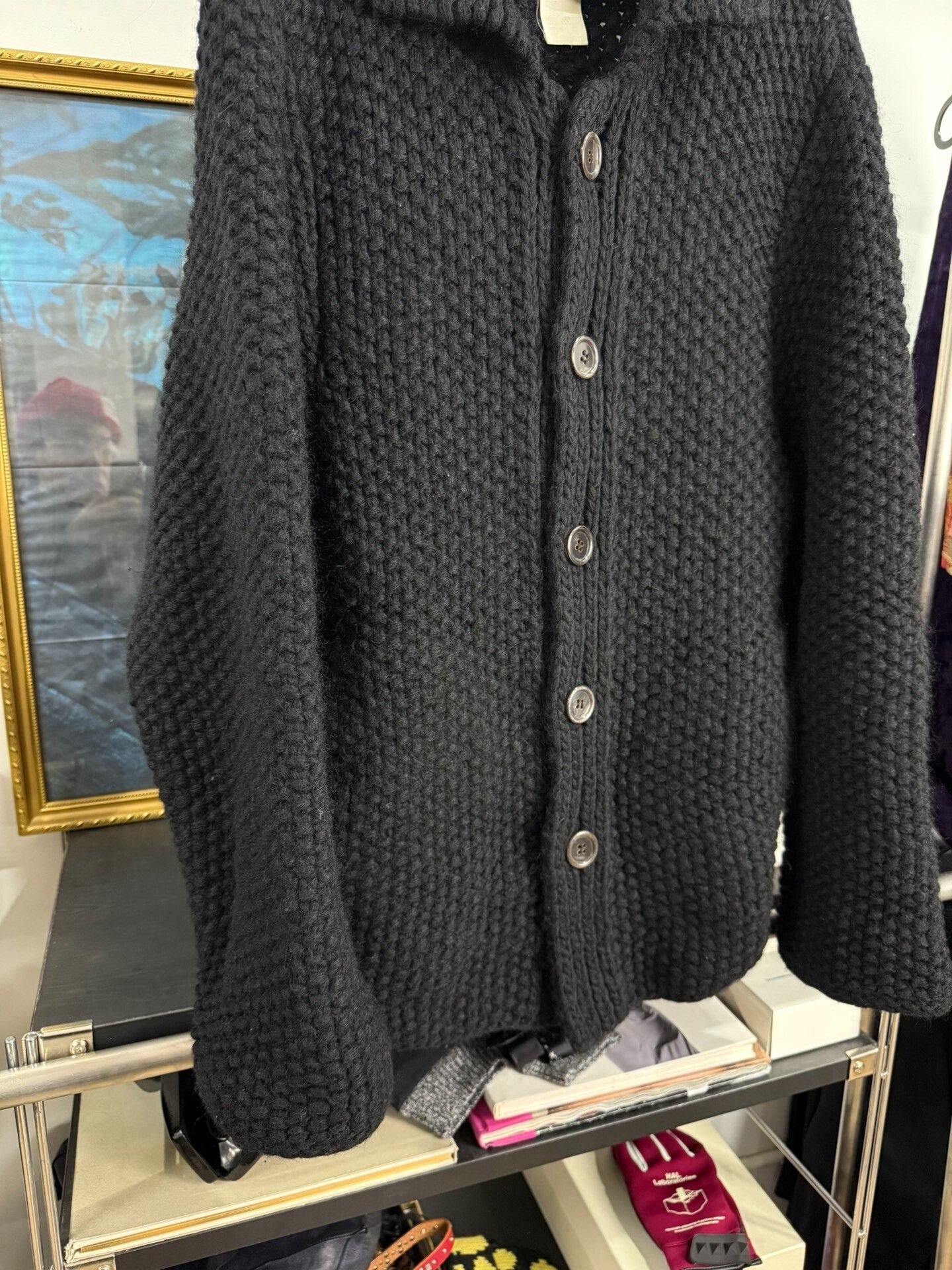 Yohji Yamamoto Oversized Black Wool Jacket Size US L / EU 52-54 / 3 - 4 Thumbnail