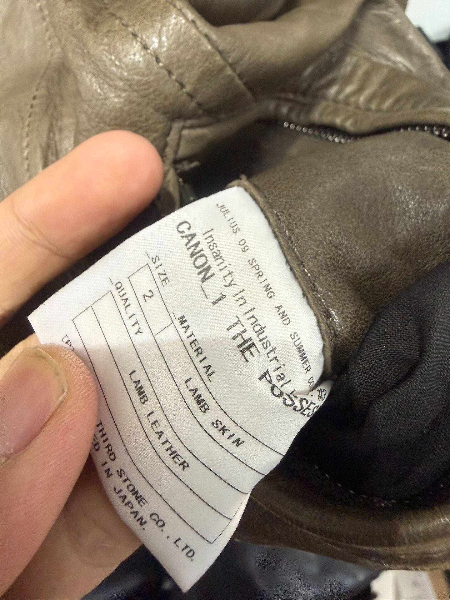 Rick Owens Olive Green Leather Jacket Size US M / EU 48-50 / 2 - 7 Thumbnail
