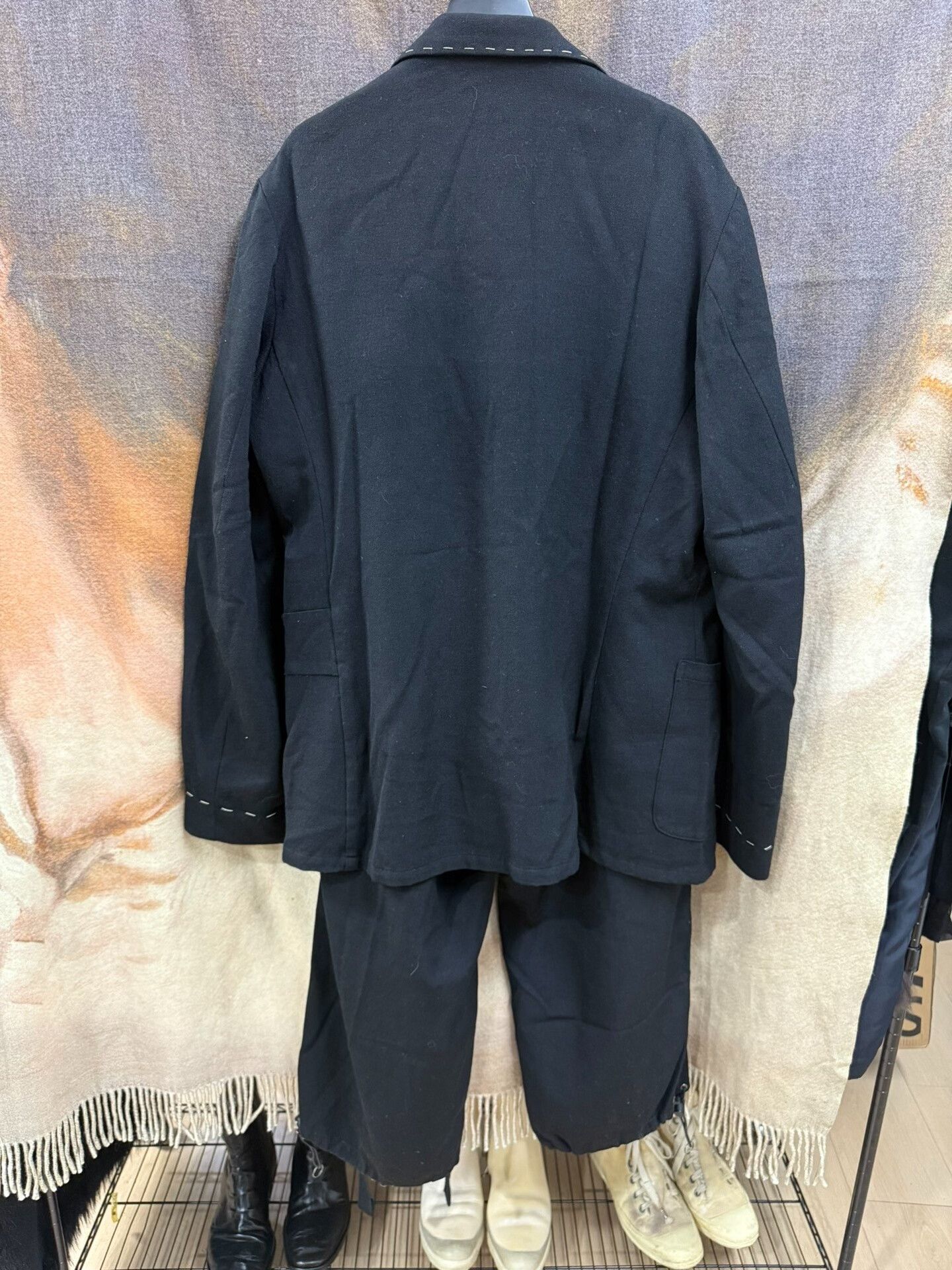 Yohji Yamamoto Yohji Yamamoto Thick Wool Suit for Men Size US XL / EU 56 / 4 - 3 Thumbnail