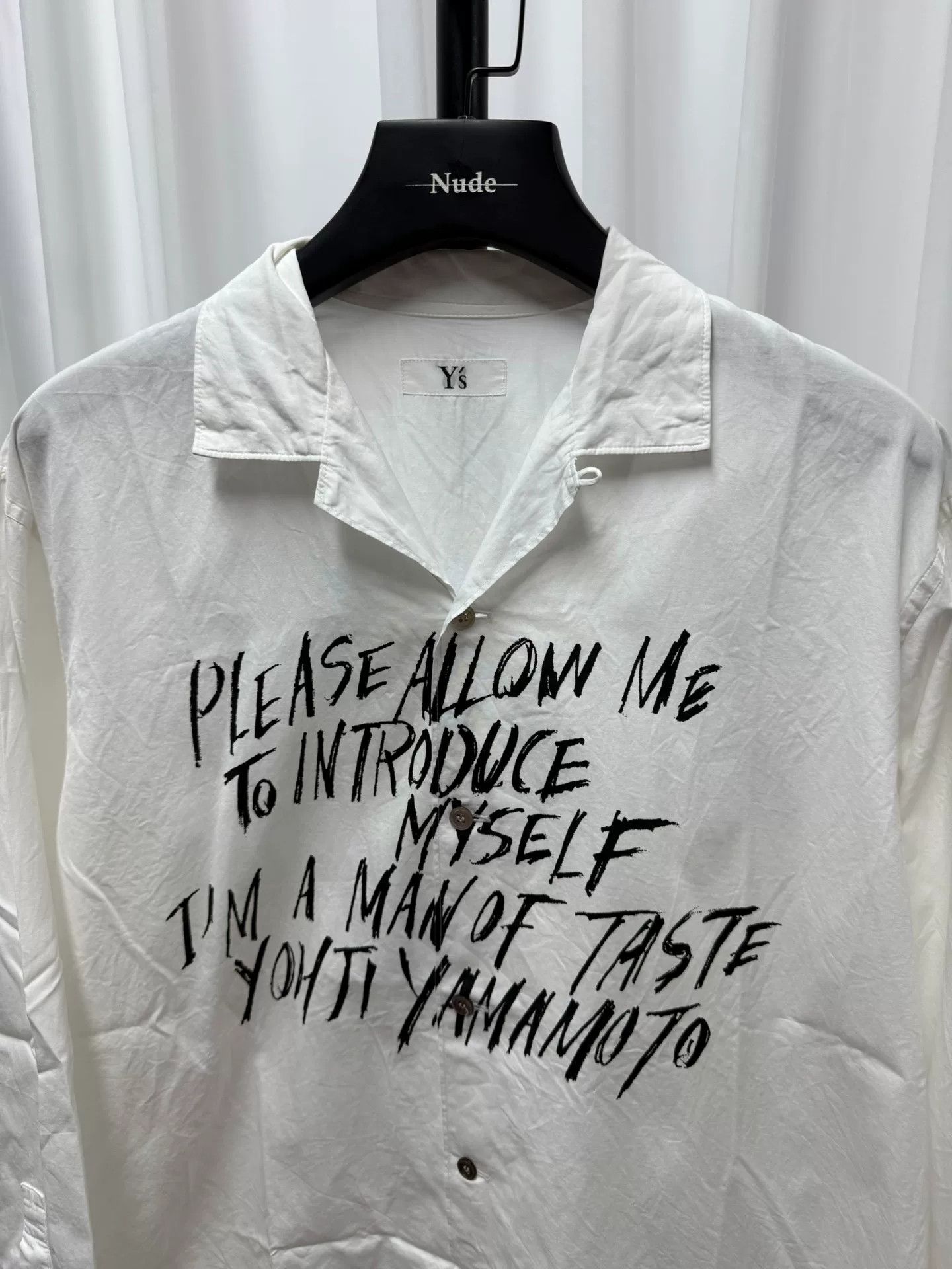 Yohji Yamamoto Yohji Yamamoto Poetic White Shirt Size US M / EU 48-50 / 2 - 2 Thumbnail
