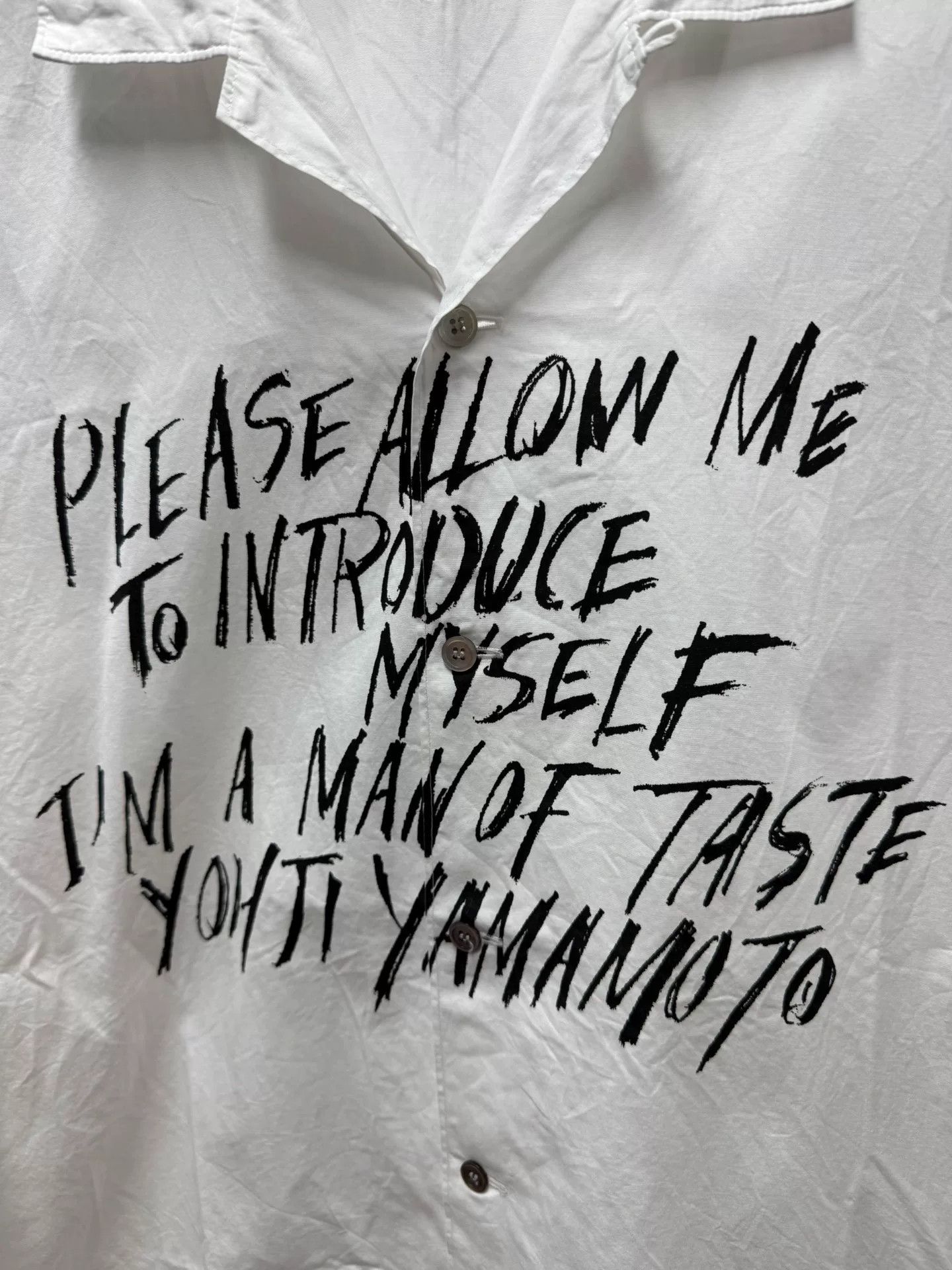 Yohji Yamamoto Yohji Yamamoto Poetic White Shirt Size US M / EU 48-50 / 2 - 3 Thumbnail