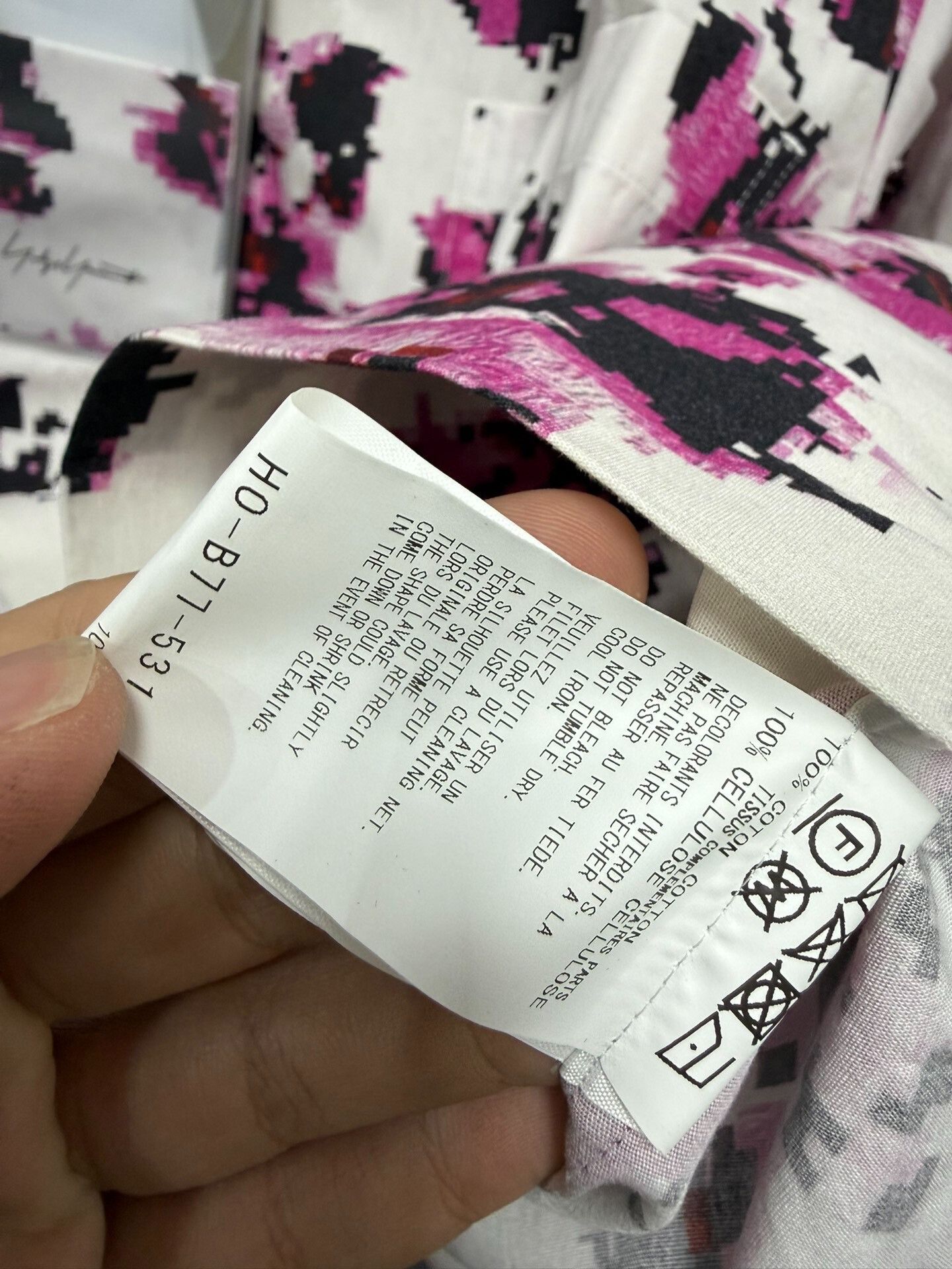 Yohji Yamamoto Yohji Yamamoto Mosaic Pattern Shirt Size US XL / EU 56 / 4 - 8 Thumbnail
