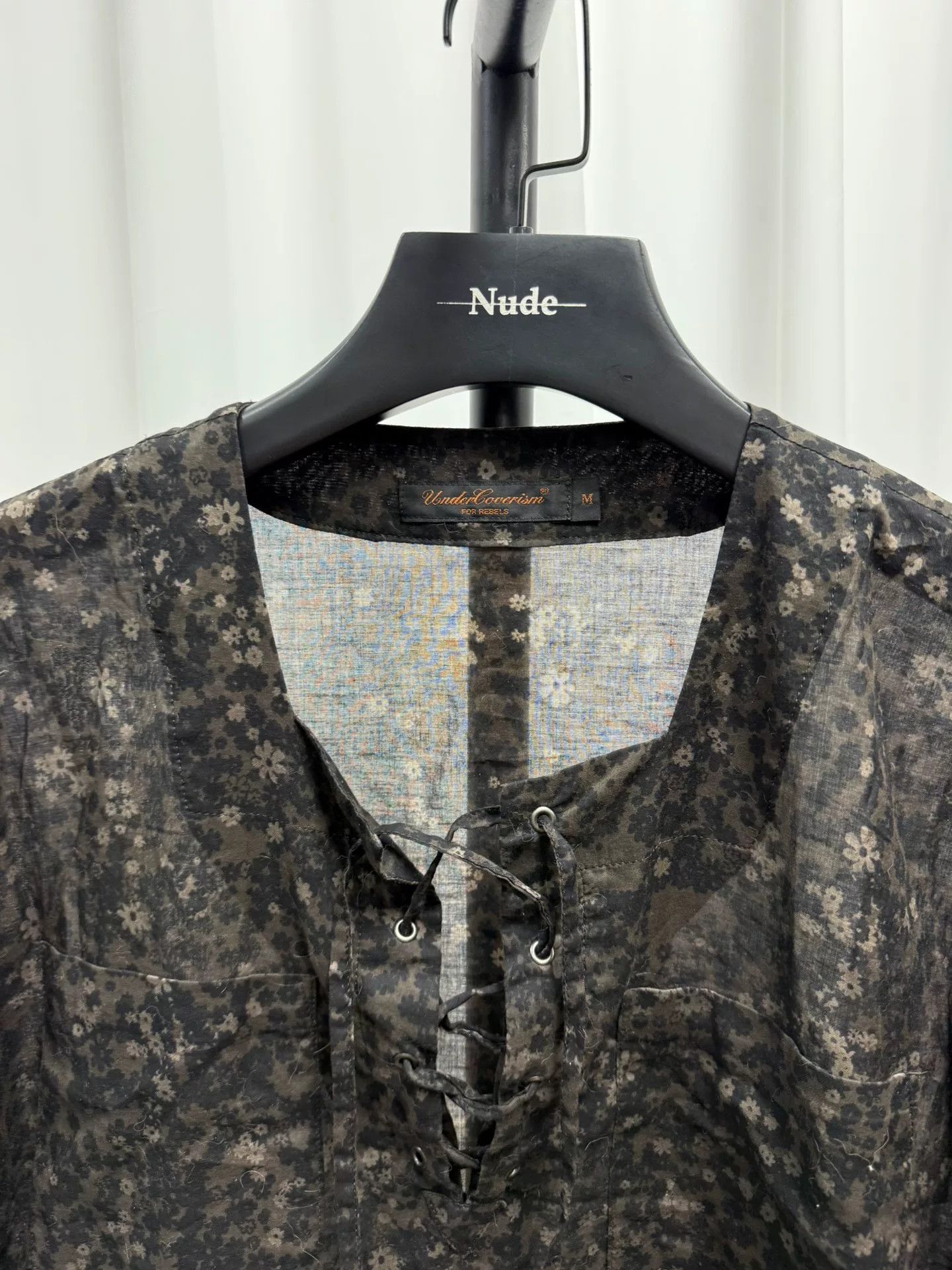 Comme des Garcons Floral Patterned Linen Blend Shirt Size US M / EU 48-50 / 2 - 3 Thumbnail