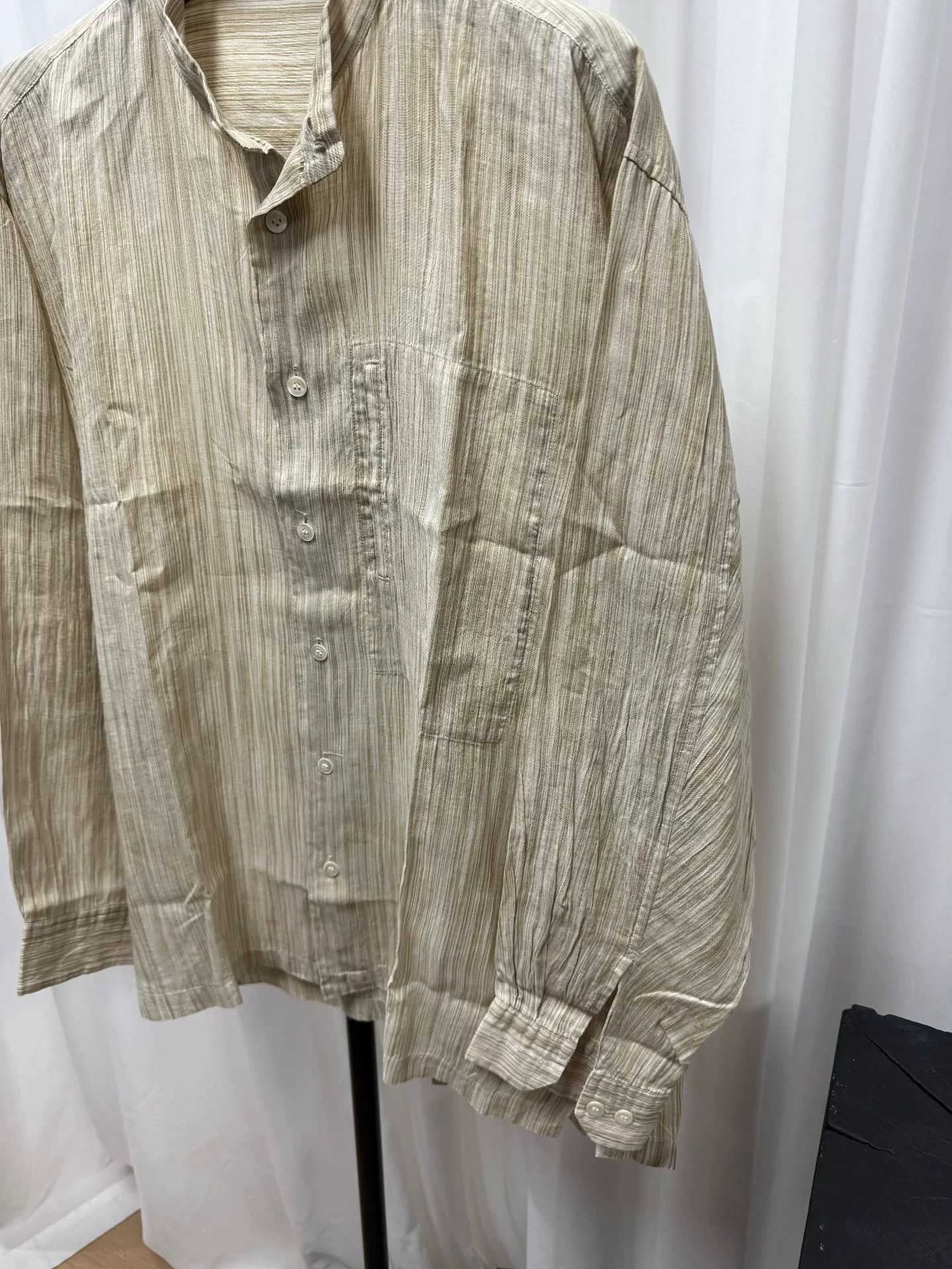 Issey Miyake Issey Miyake Men Striped Pocket Shirt Size US M / EU 48-50 / 2 - 2 Thumbnail