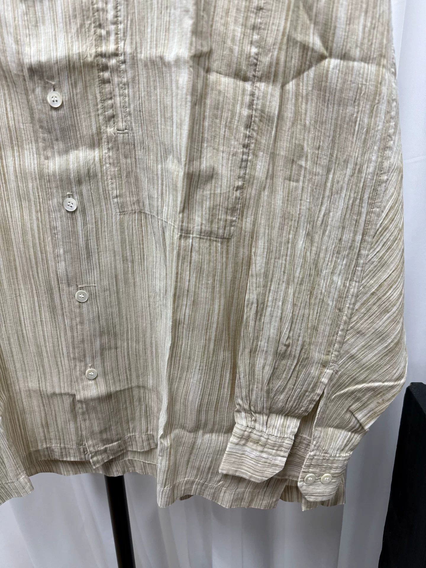 Issey Miyake Issey Miyake Men Striped Pocket Shirt Size US M / EU 48-50 / 2 - 5 Thumbnail
