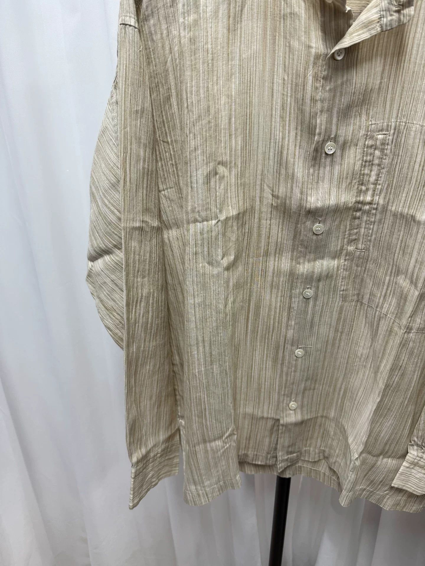 Issey Miyake Issey Miyake Men Striped Pocket Shirt Size US M / EU 48-50 / 2 - 3 Thumbnail