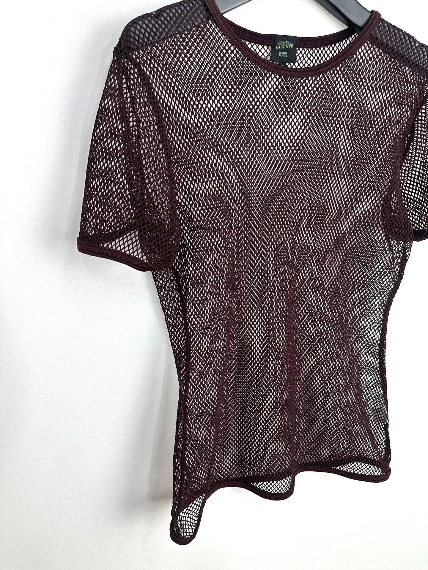 Jean Paul Gaultier Jean Paul Gaultier Red Mesh Top Size US L / EU 52-54 / 3 - 2 Thumbnail