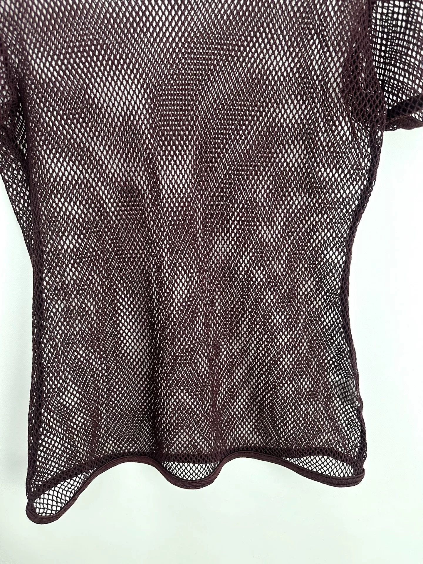 Jean Paul Gaultier Jean Paul Gaultier Red Mesh Top Size US L / EU 52-54 / 3 - 4 Thumbnail