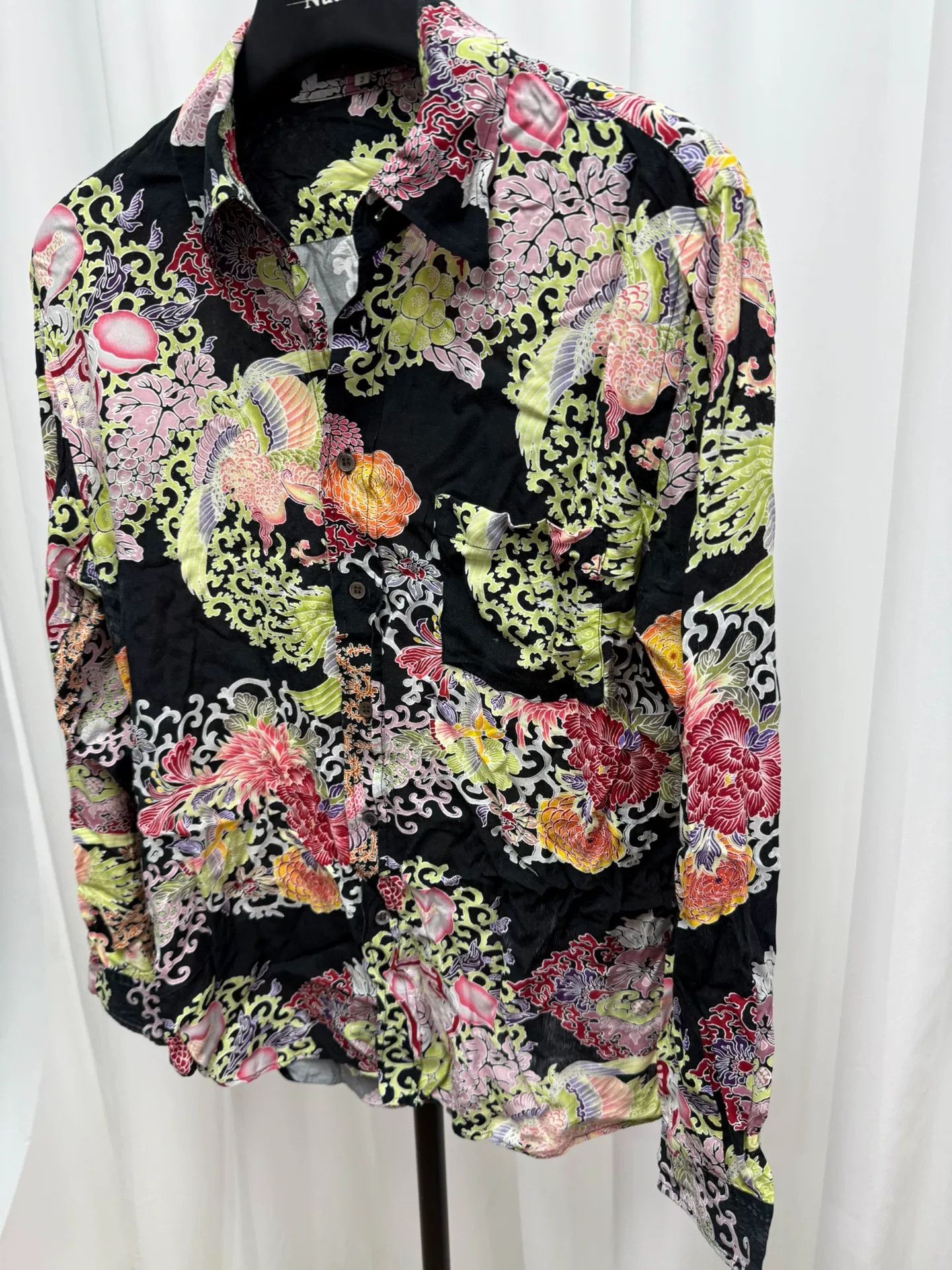 Yohji Yamamoto Yohji Yamamoto Men's Floral Shirt Size US L / EU 52-54 / 3 - 2 Thumbnail