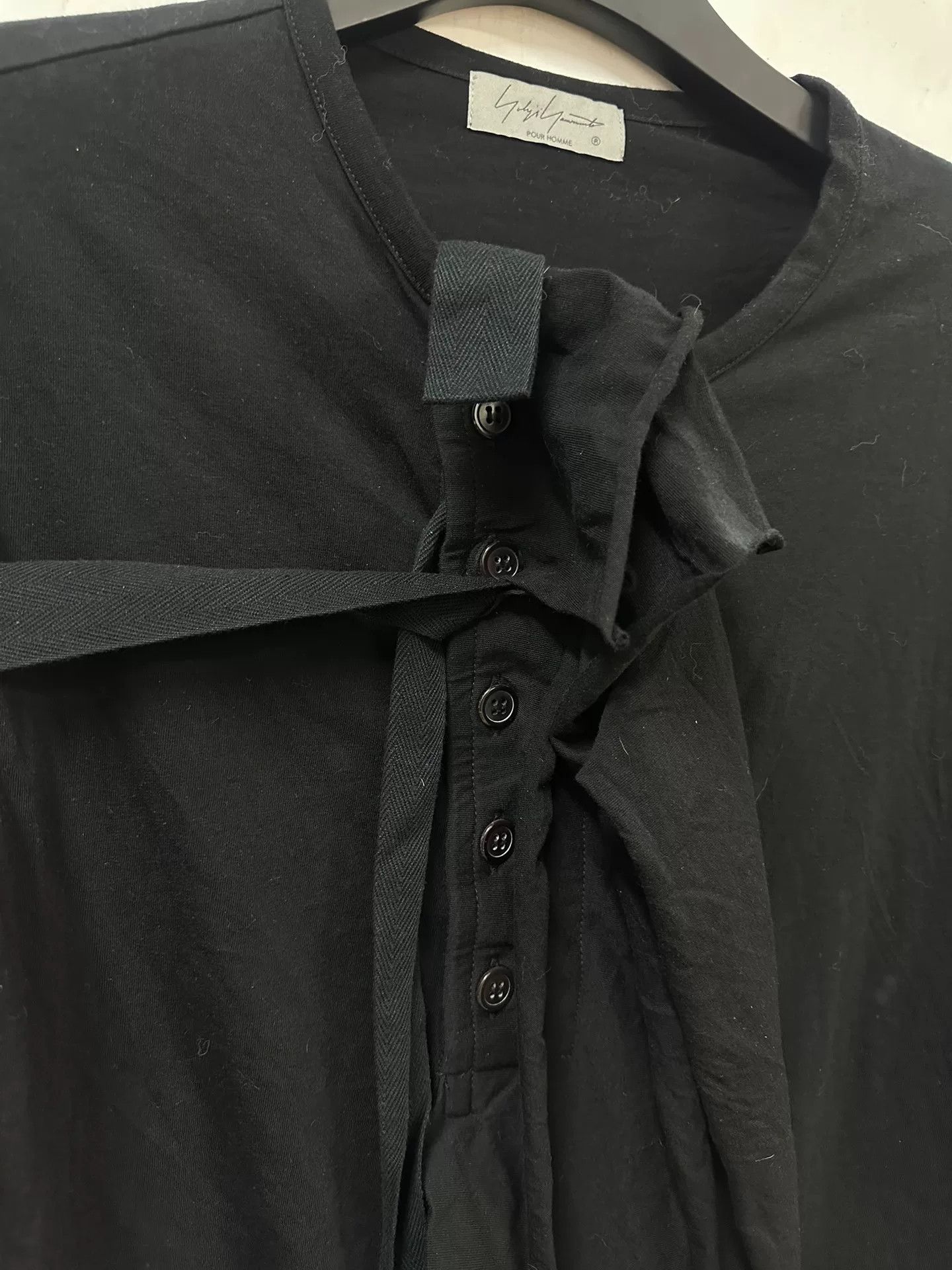 Yohji Yamamoto Yohji Yamamoto Long Sleeve Button Shirt Size US XL / EU 56 / 4 - 3 Thumbnail