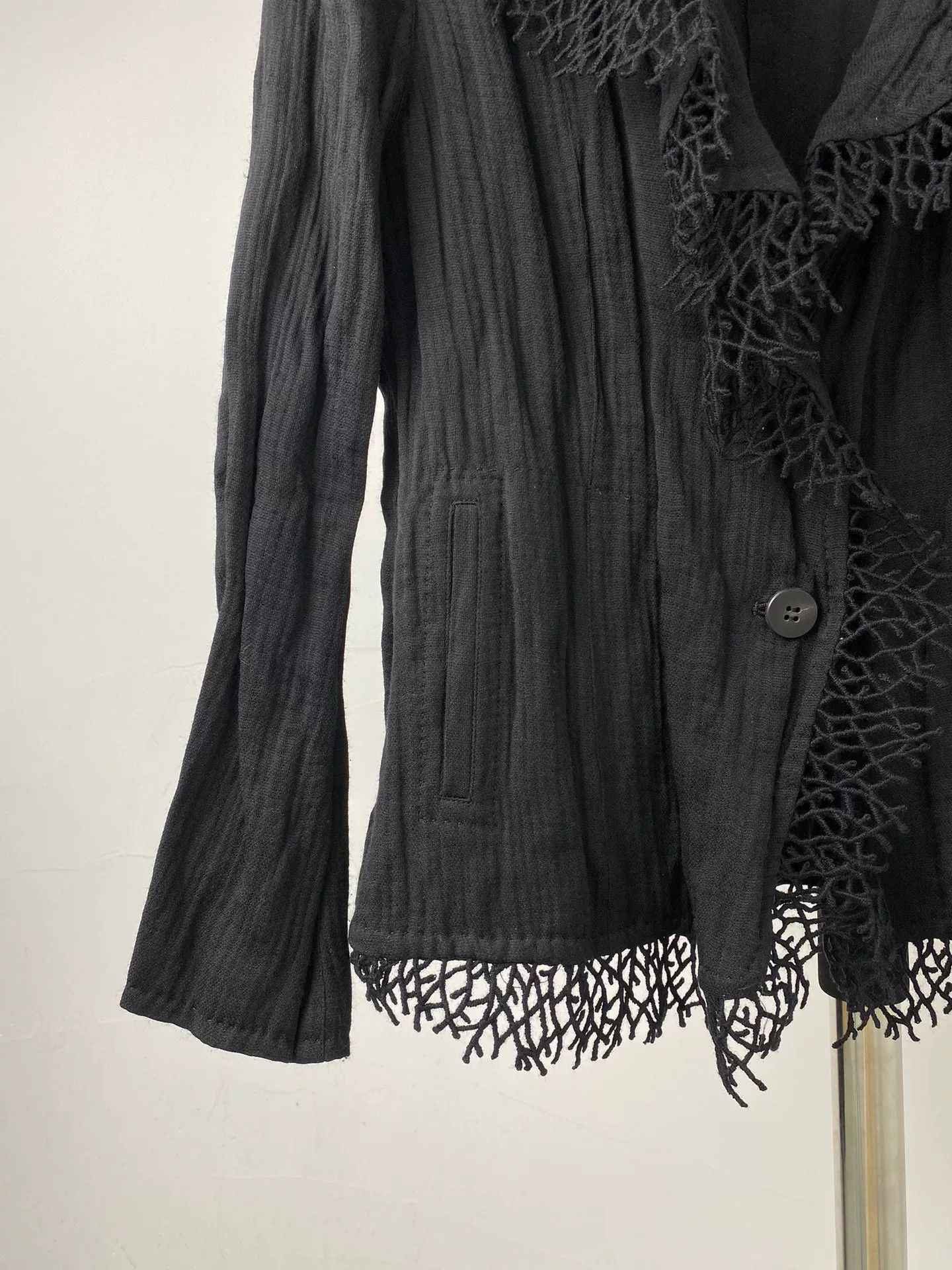 Issey Miyake Issey Miyake Pleated Jacket with Fringe Size US M / EU 48-50 / 2 - 3 Thumbnail