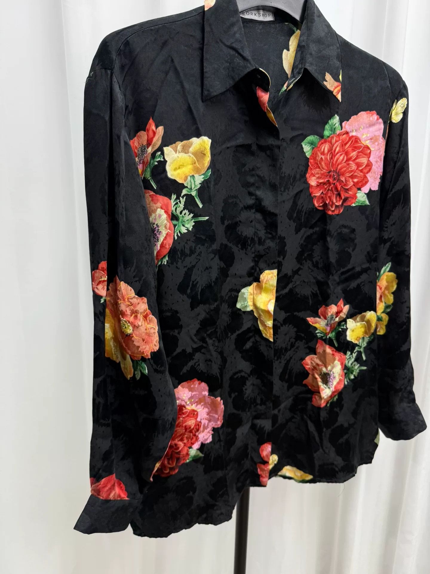 Yohji Yamamoto Yohji Yamamoto Floral Silk Shirt Size US L / EU 52-54 / 3 - 2 Thumbnail