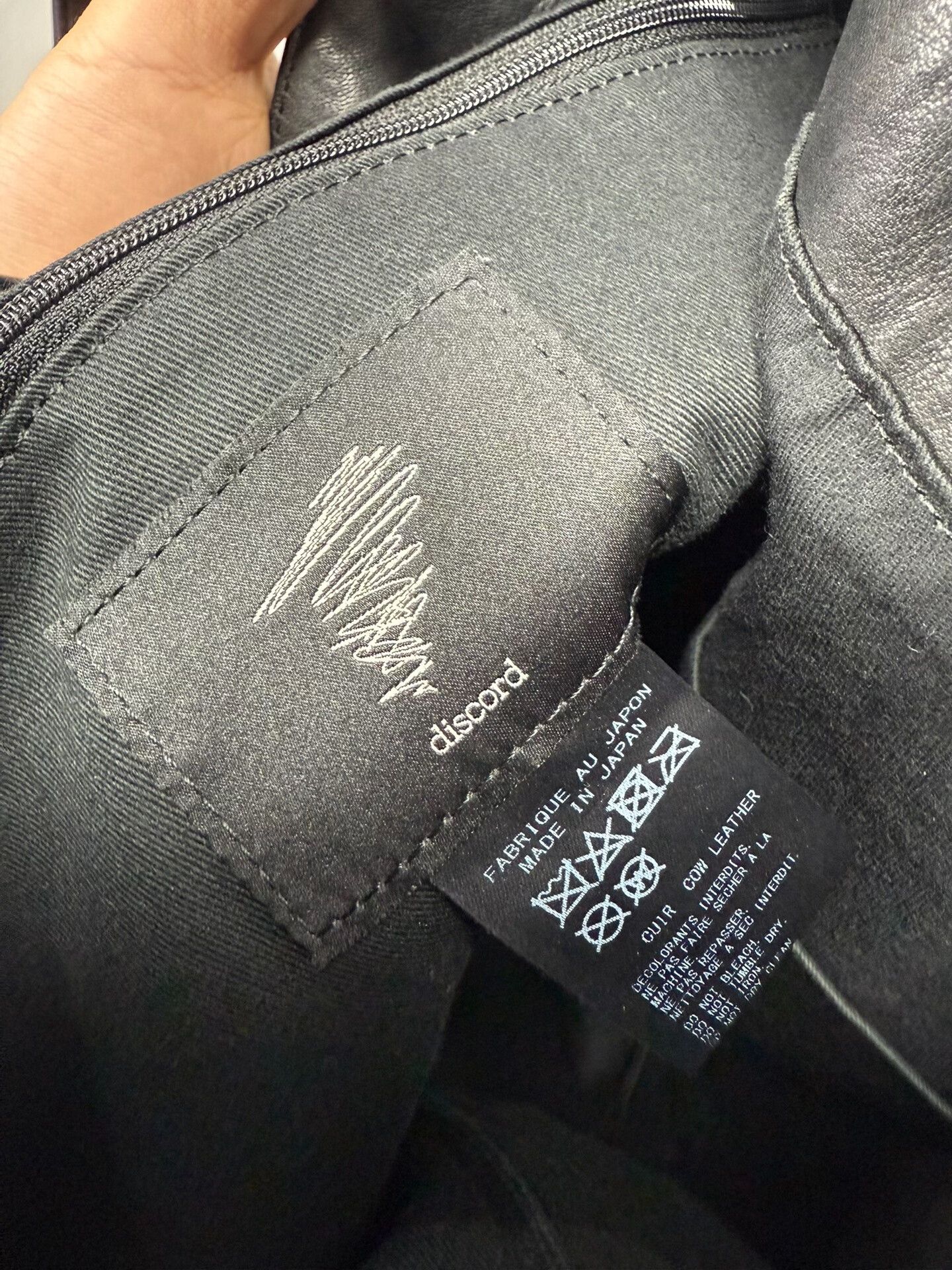 Yohji Yamamoto Yohji Yamamoto Black Leather Tote Bag Size ONE SIZE - 8 Thumbnail