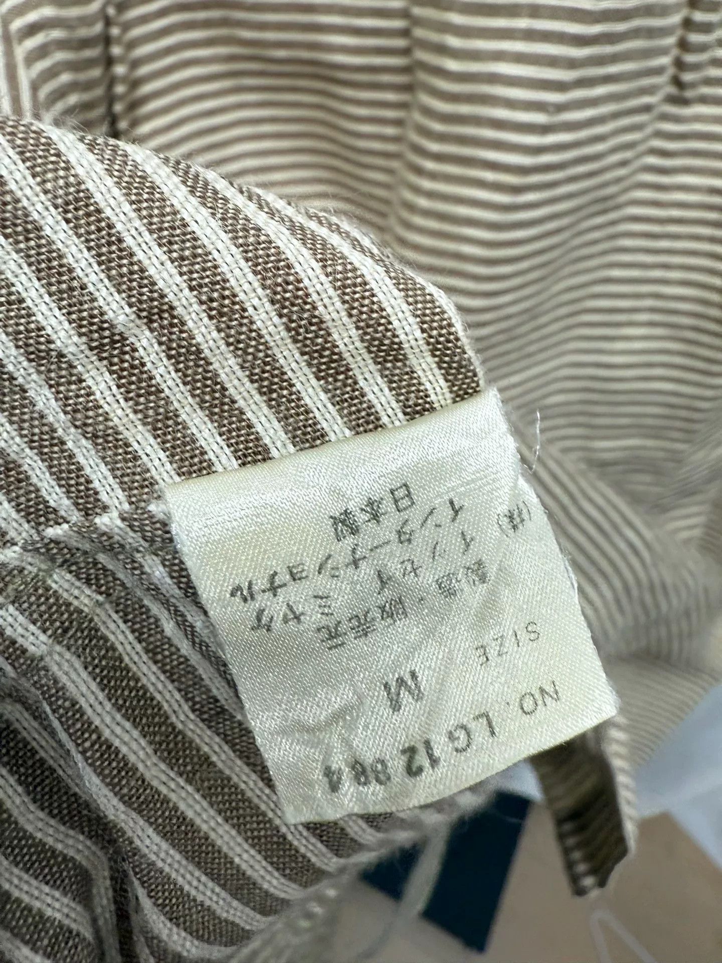 Issey Miyake Issey Miyake Striped Linen Shirt Size US M / EU 48-50 / 2 - 8 Thumbnail