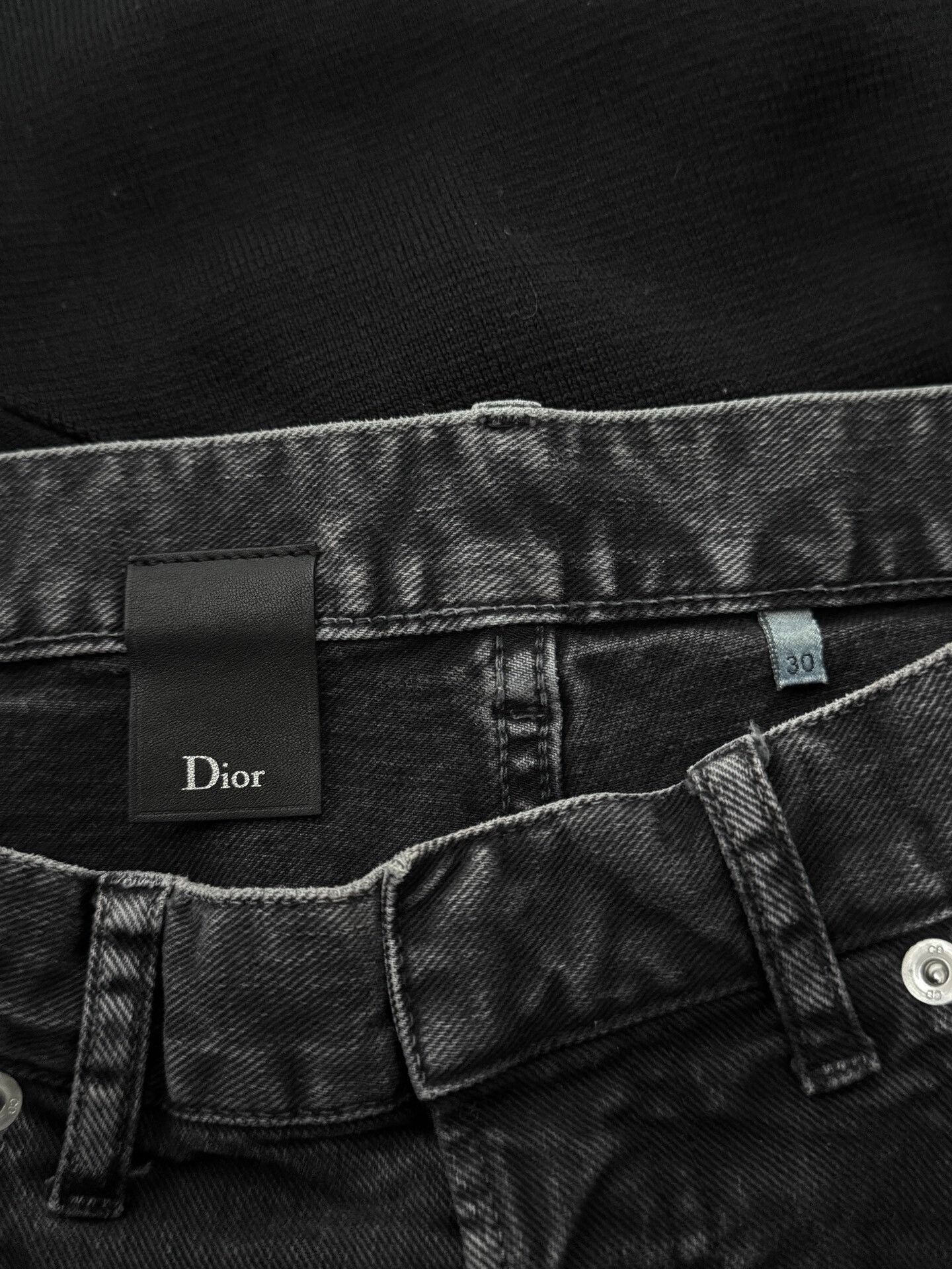 Dior Dior Homme Black Denim Jeans Size 30 Size US 30 / EU 46 - 4 Thumbnail