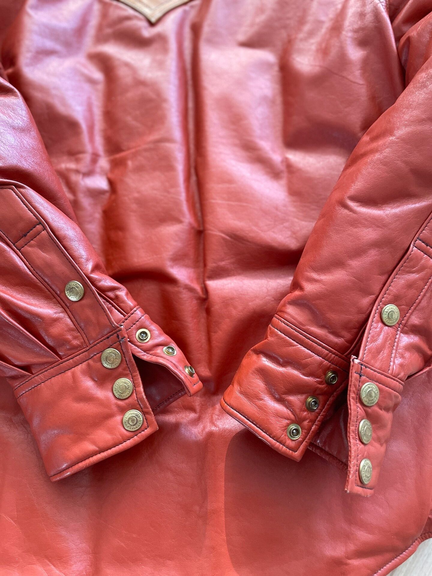 Rainbow Country Rainbow Country California Bear Leather Jacket Size US XXS / EU 40 - 9 Thumbnail