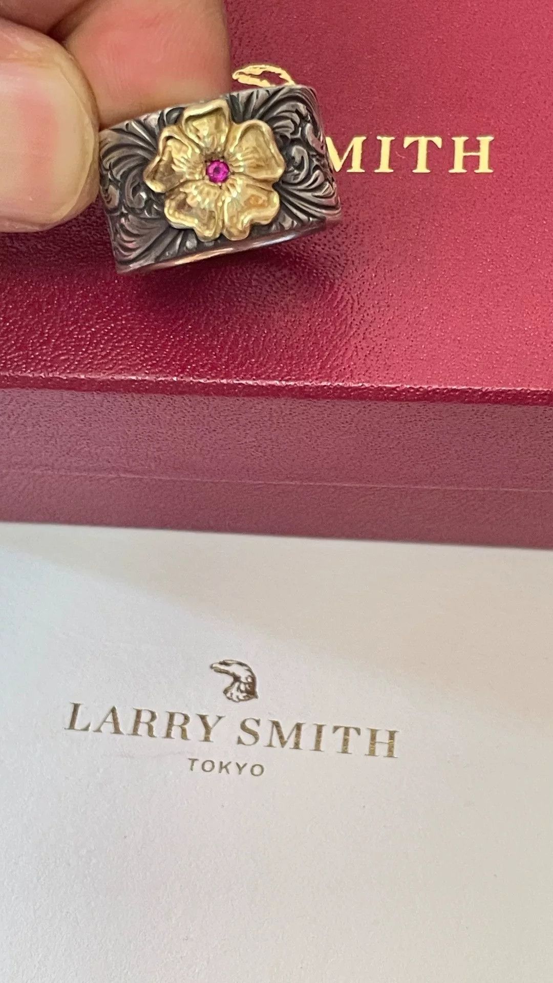 Larry Smith Larry Smith 18K Zircon Wide Ring Size ONE SIZE - 6 Thumbnail