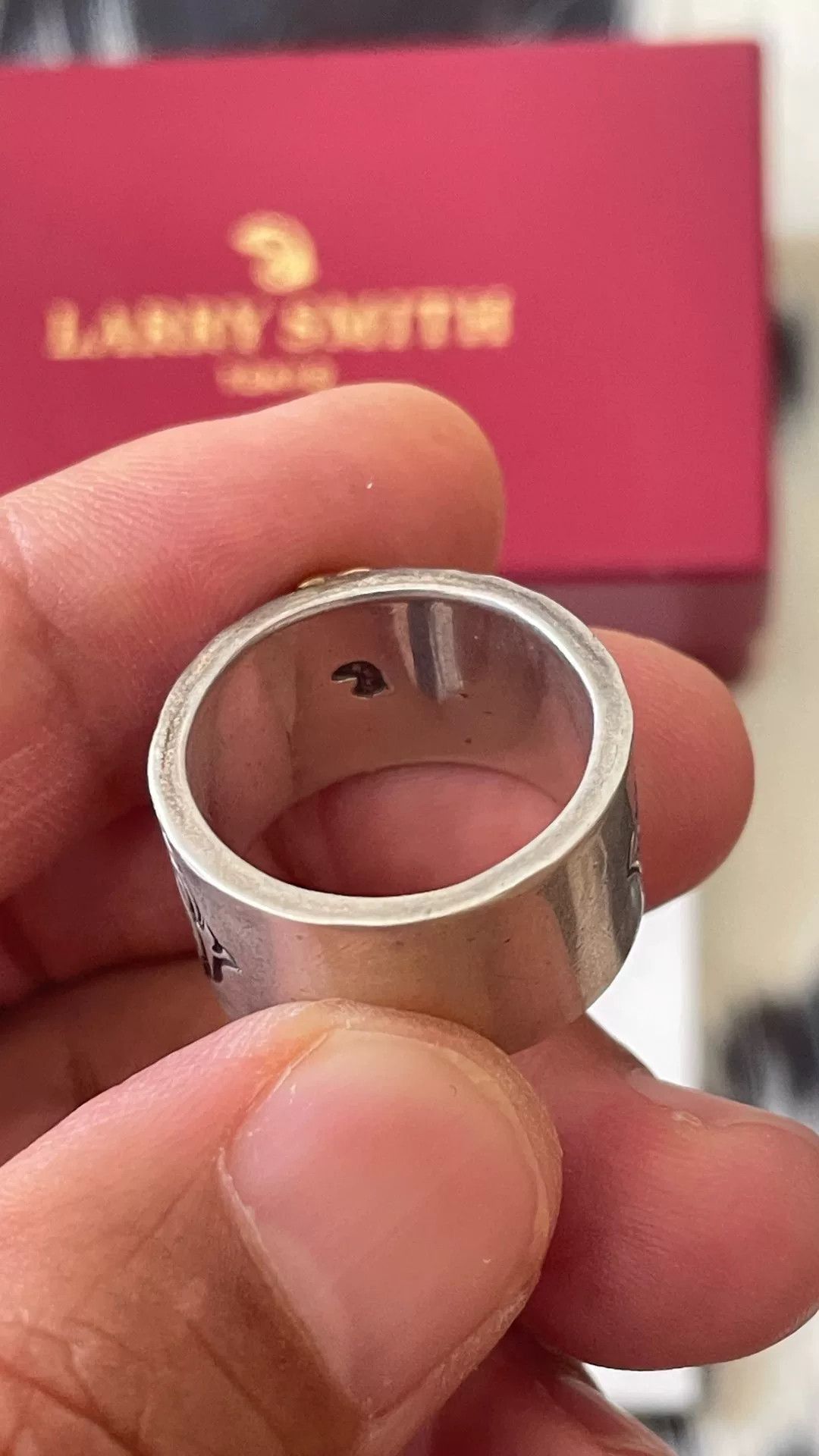 Larry Smith Larry Smith 18K Zircon Wide Ring Size ONE SIZE - 4 Thumbnail
