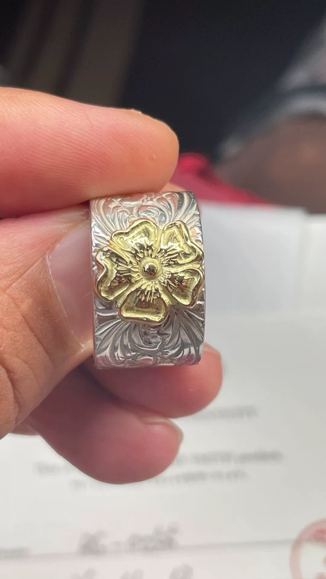 Larry Smith Larry Smith Gold Rose Ring Size ONE SIZE - 2 Thumbnail