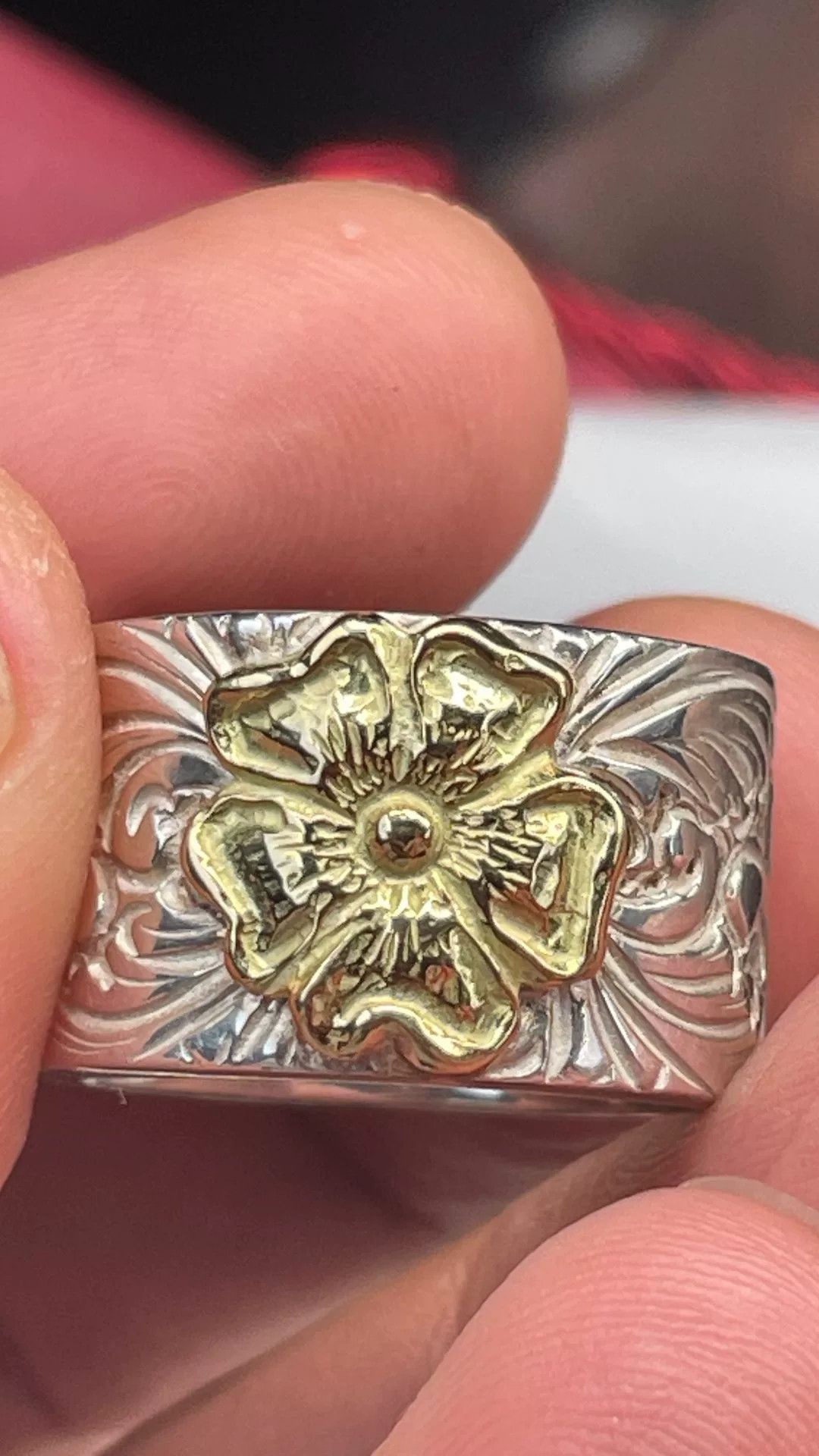 Larry Smith Larry Smith Gold Rose Ring Size ONE SIZE - 8 Thumbnail