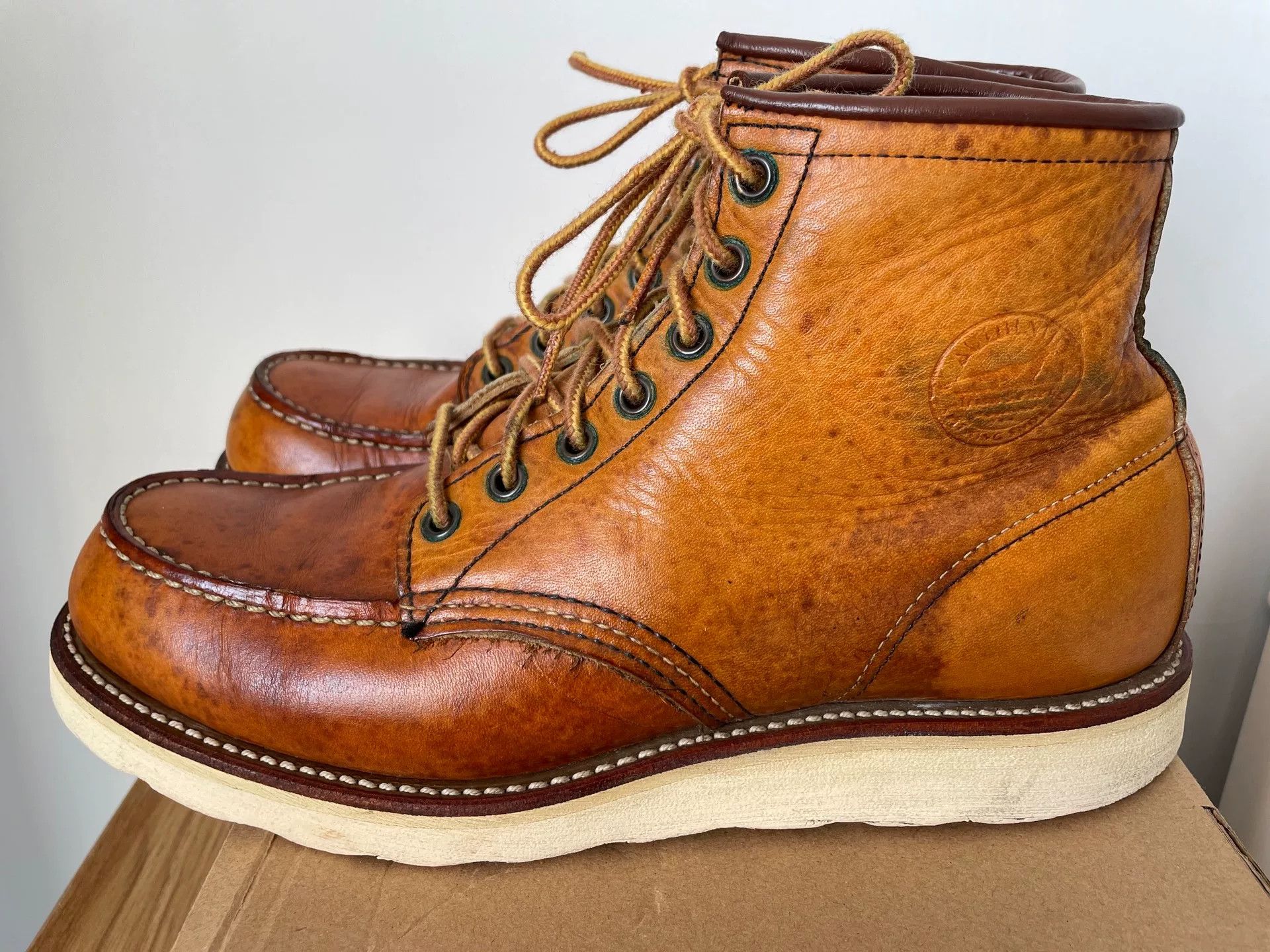 Red Wing Red Wing 875 1996 8D Dog Stamp Size US 8 / EU 41 - 4 Thumbnail