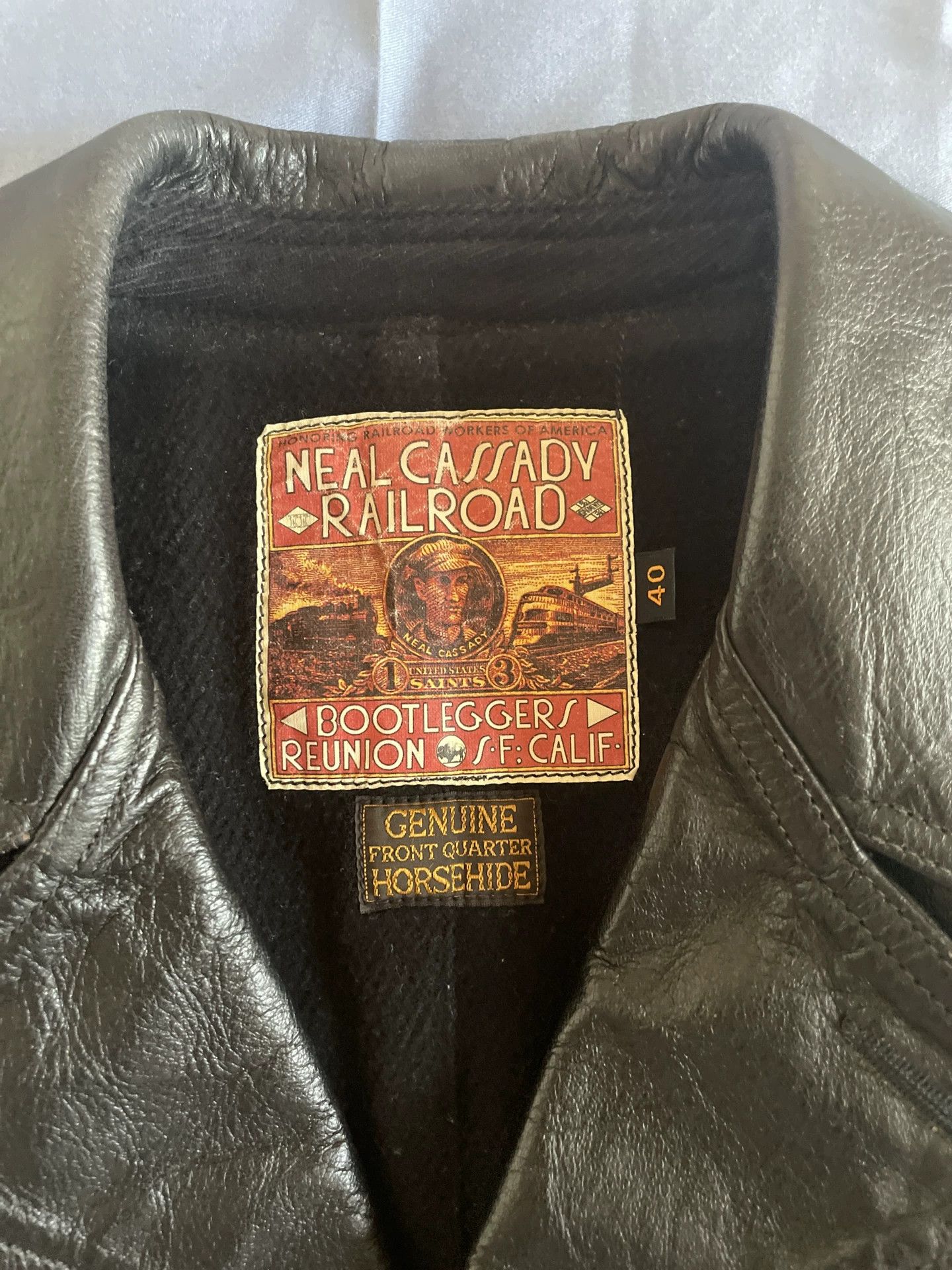 Freewheelers Freewheelers Switchyard Horsehide Jacket Size US XXS / EU 40 - 5 Thumbnail