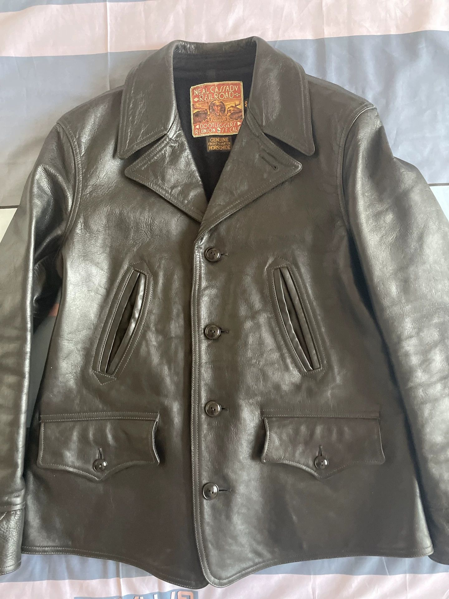 Freewheelers Freewheelers Switchyard Horsehide Jacket Size US XXS / EU 40 - 2 Thumbnail