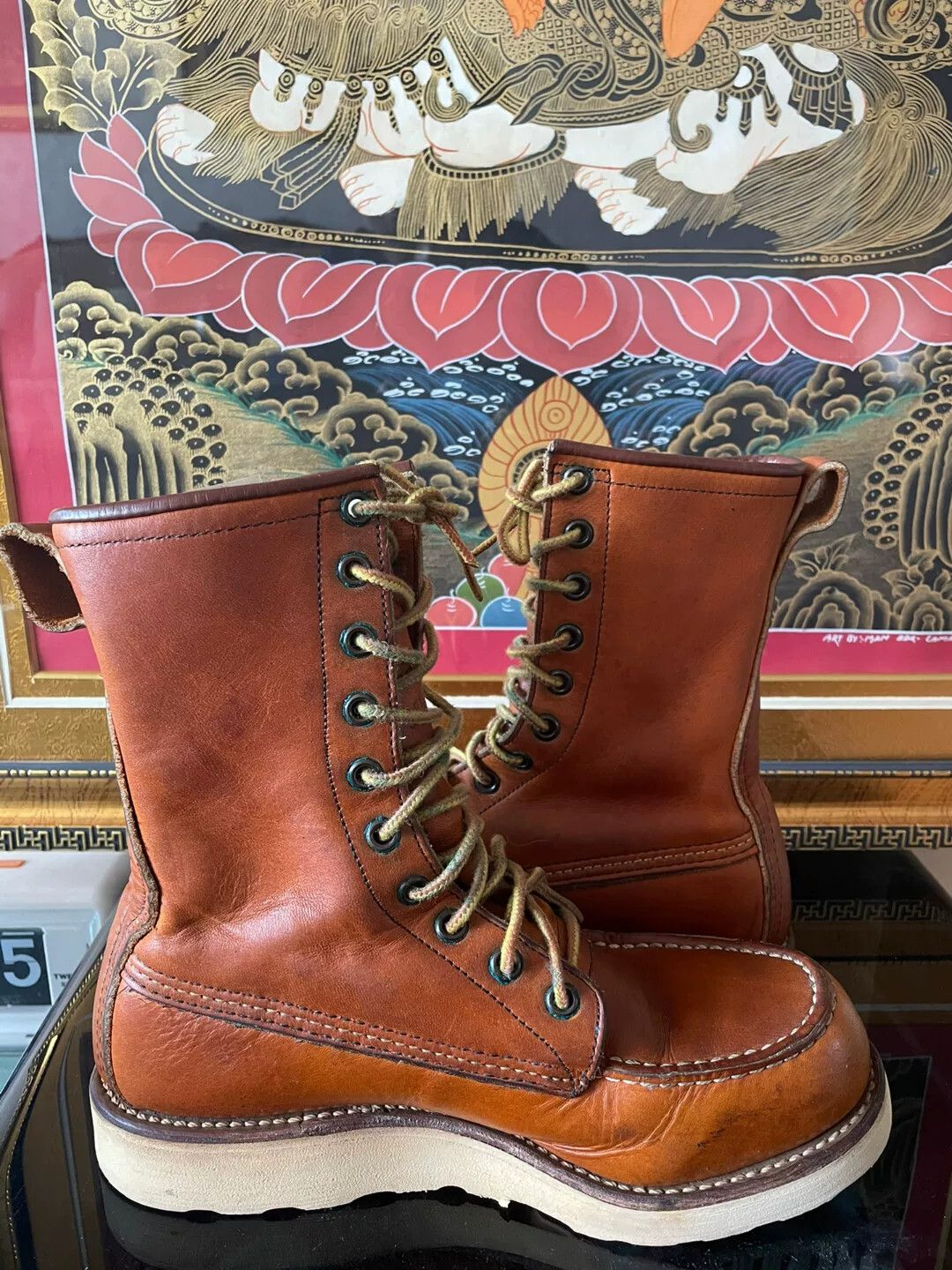 Red Wing Red Wing 877 90s Engineer Boots Size US 5 / EU 37 - 5 Thumbnail