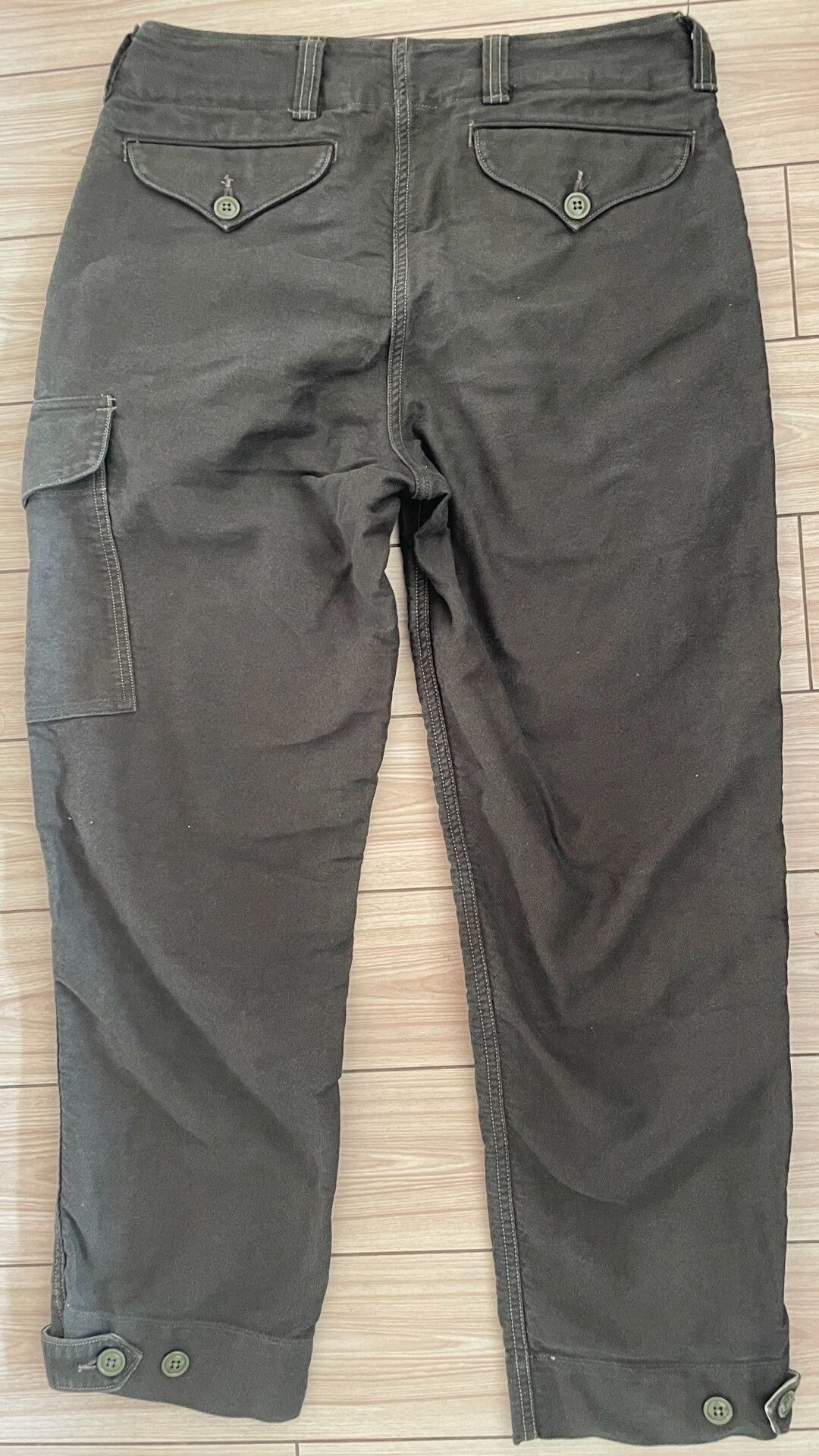 Freewheelers FREEWHEELERS Herringbone Olive Military Pants Size US 32 / EU 48 - 5 Thumbnail