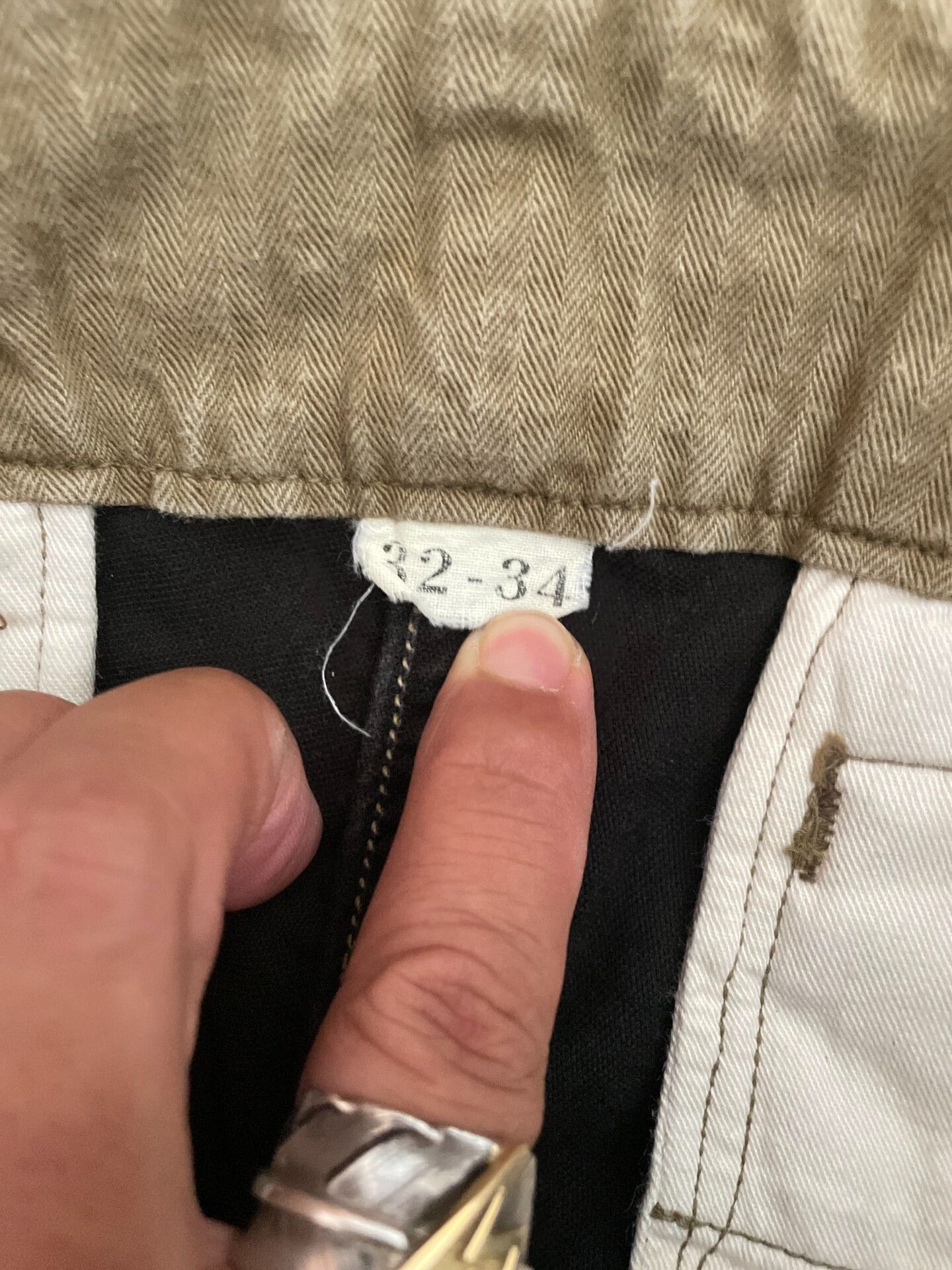 Freewheelers FREEWHEELERS Herringbone Olive Military Pants Size US 32 / EU 48 - 9 Thumbnail